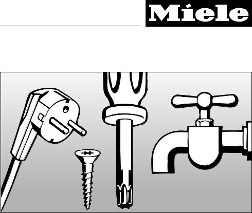 Miele G 643, G 843, G 653, G658, G 853 Assembly instructions