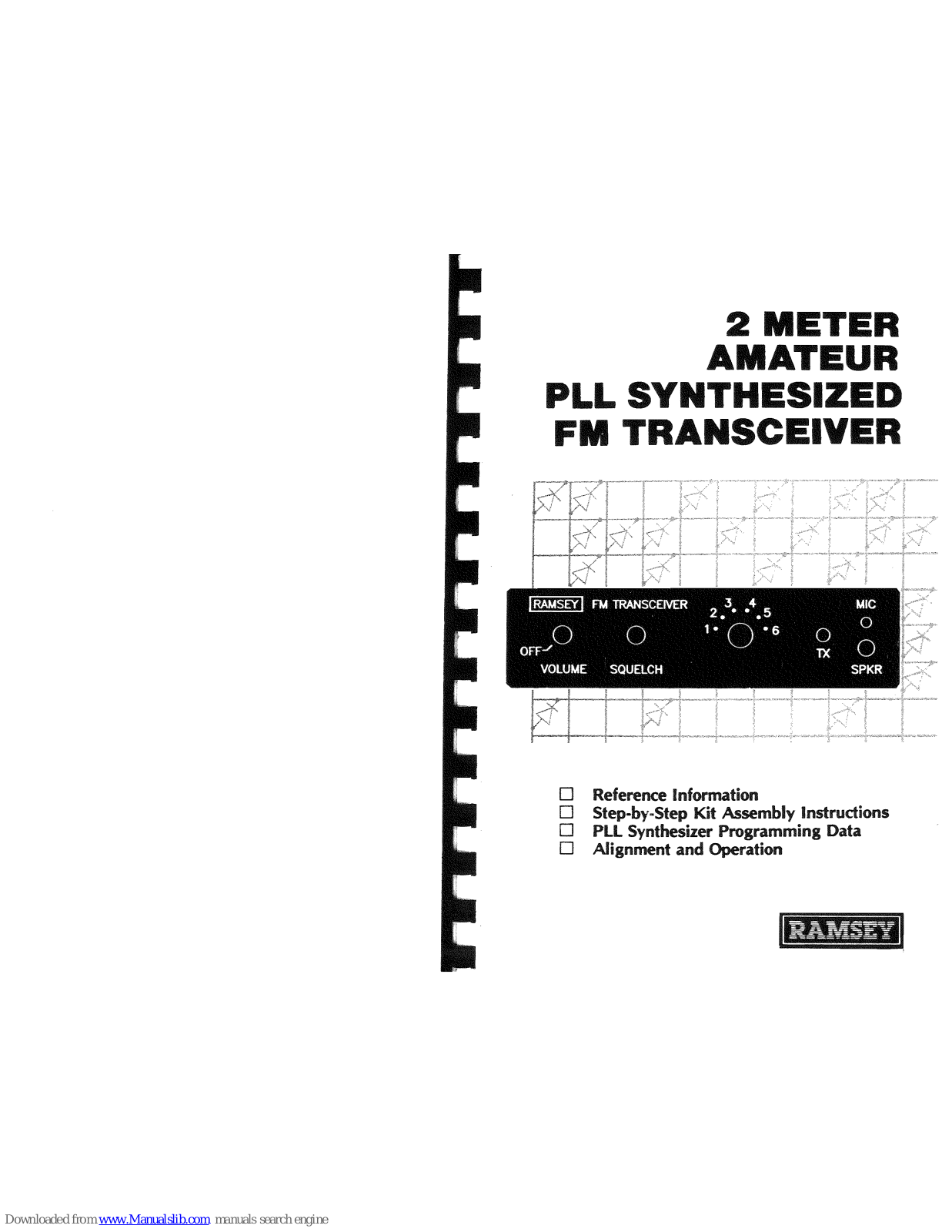 Ramsey Electronics FTR-146 Kit Assembly And Instruction Manual