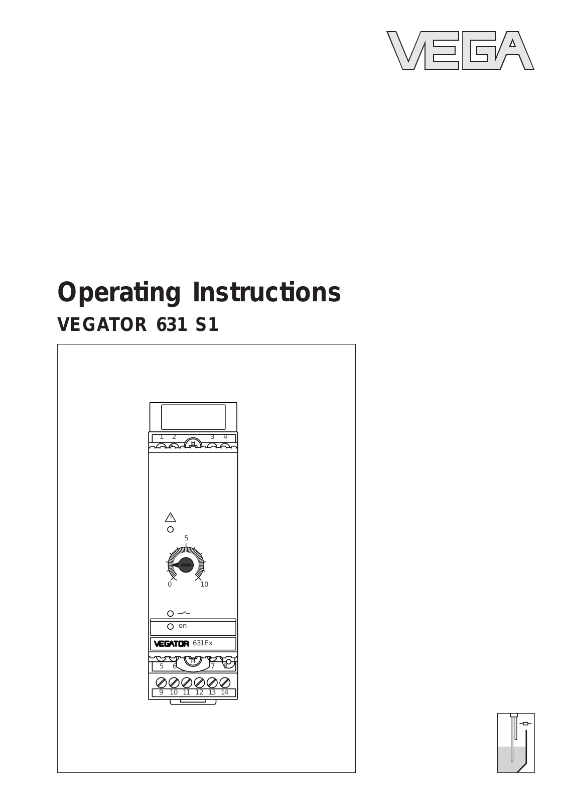 VEGA TOR631S1 User Manual