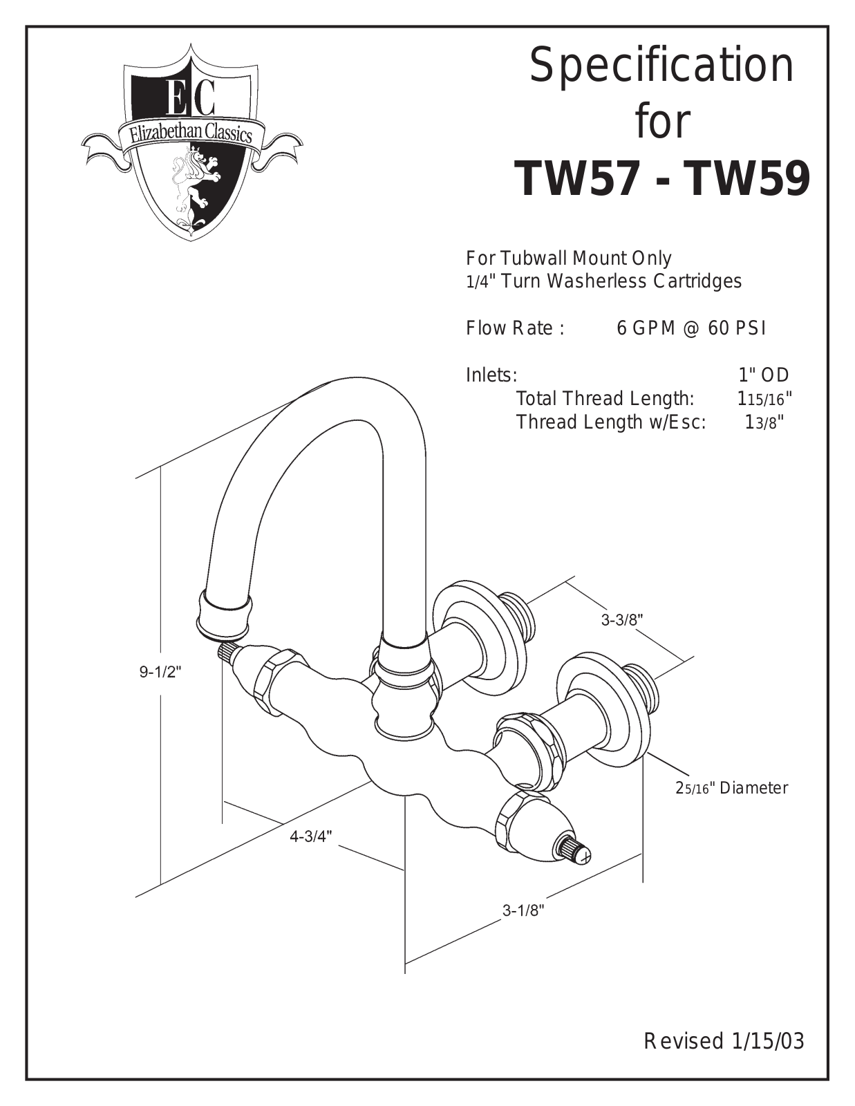 Factory Direct Hardware ECTW59 User Manual