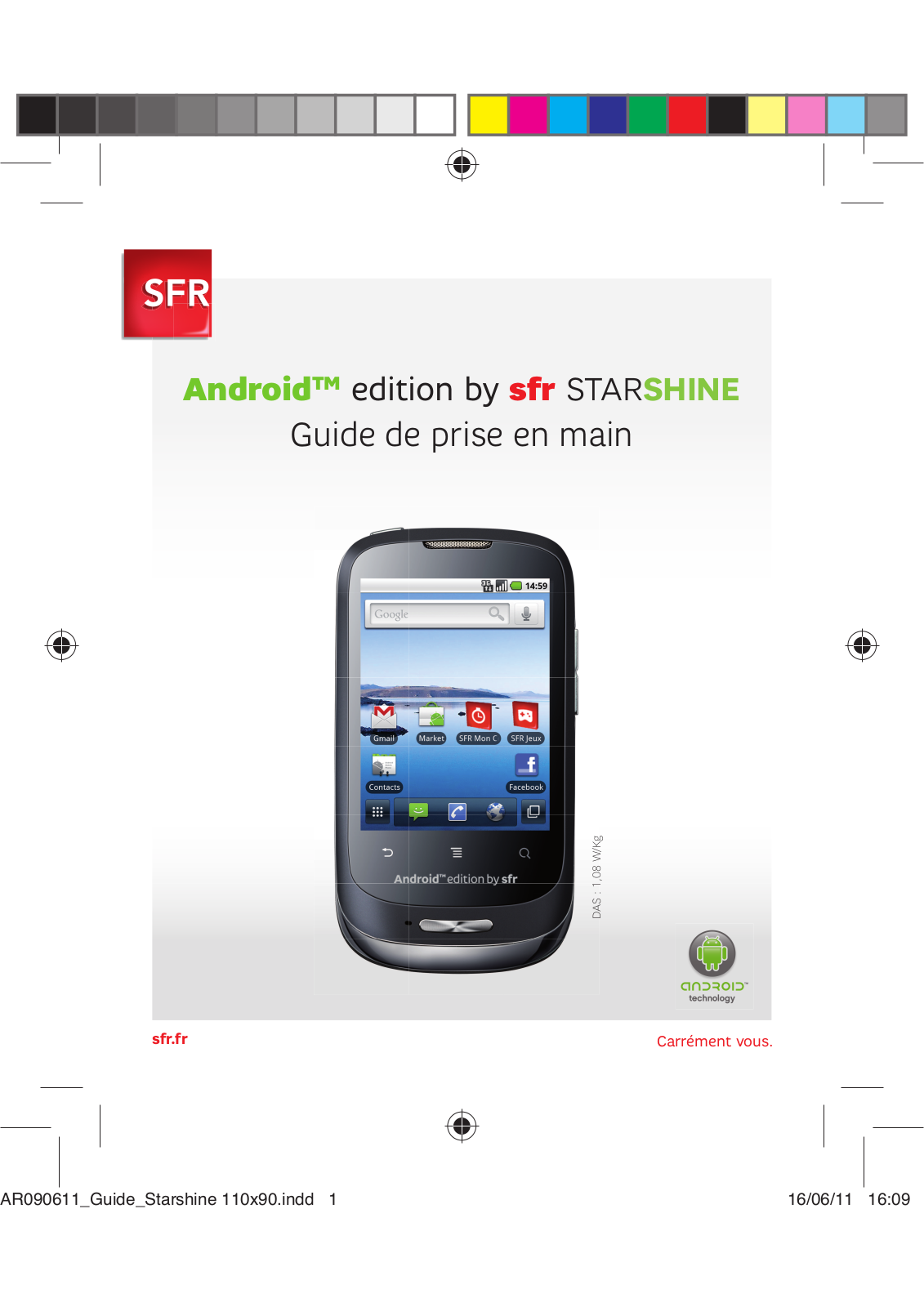 SFR STARSHINE Notice de prise en main