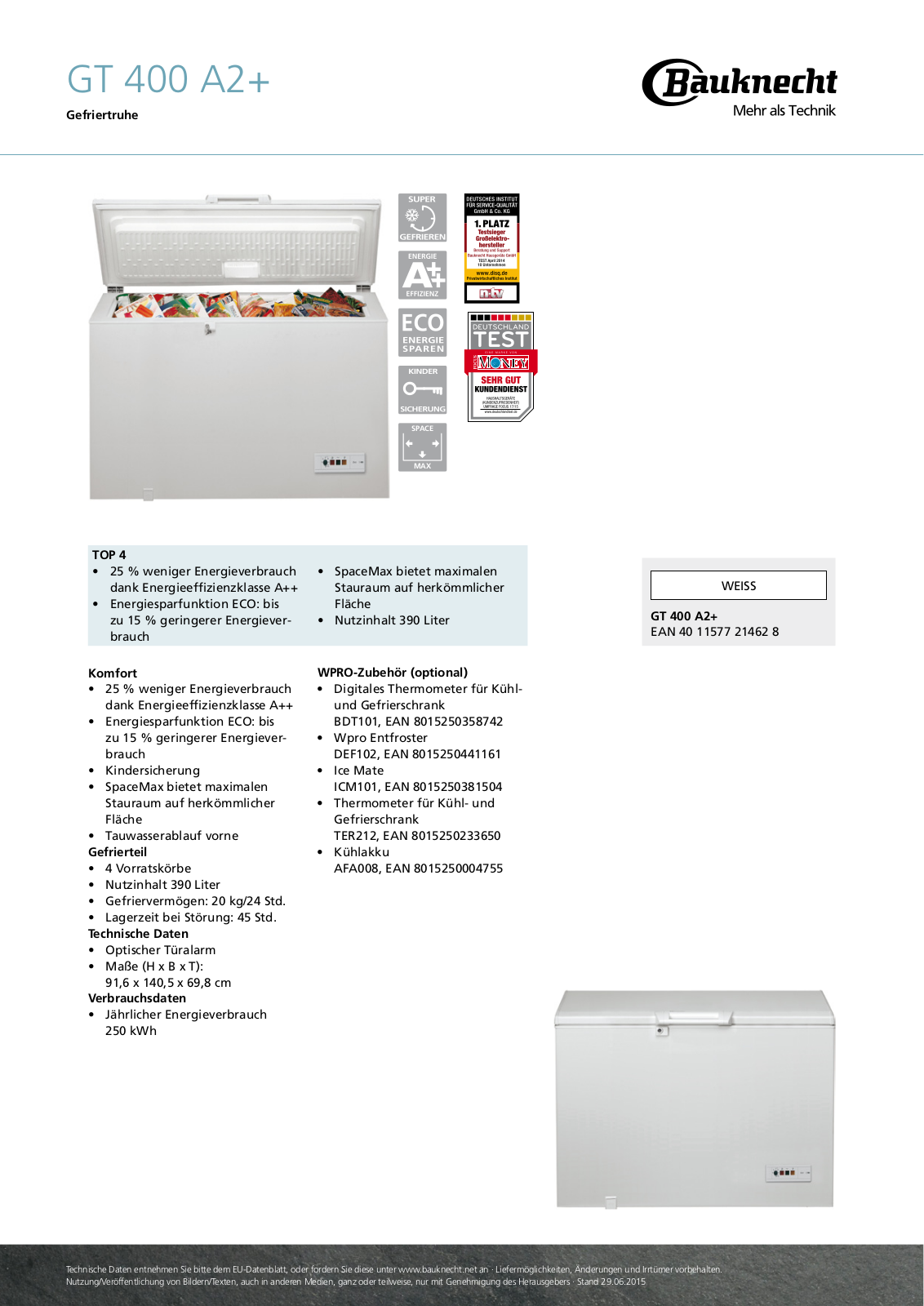 BAUKNECHT GT 400 operation manual