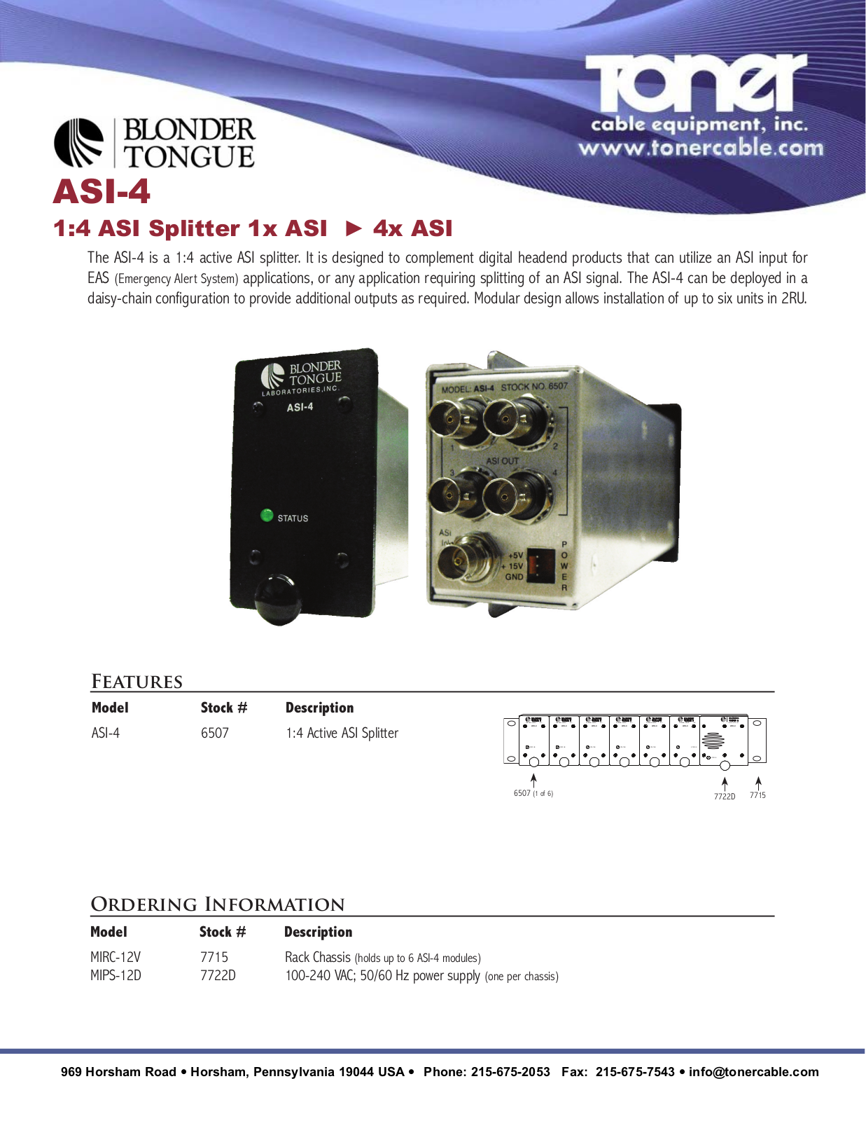 Toner Cable ASI-4 1 User Manual