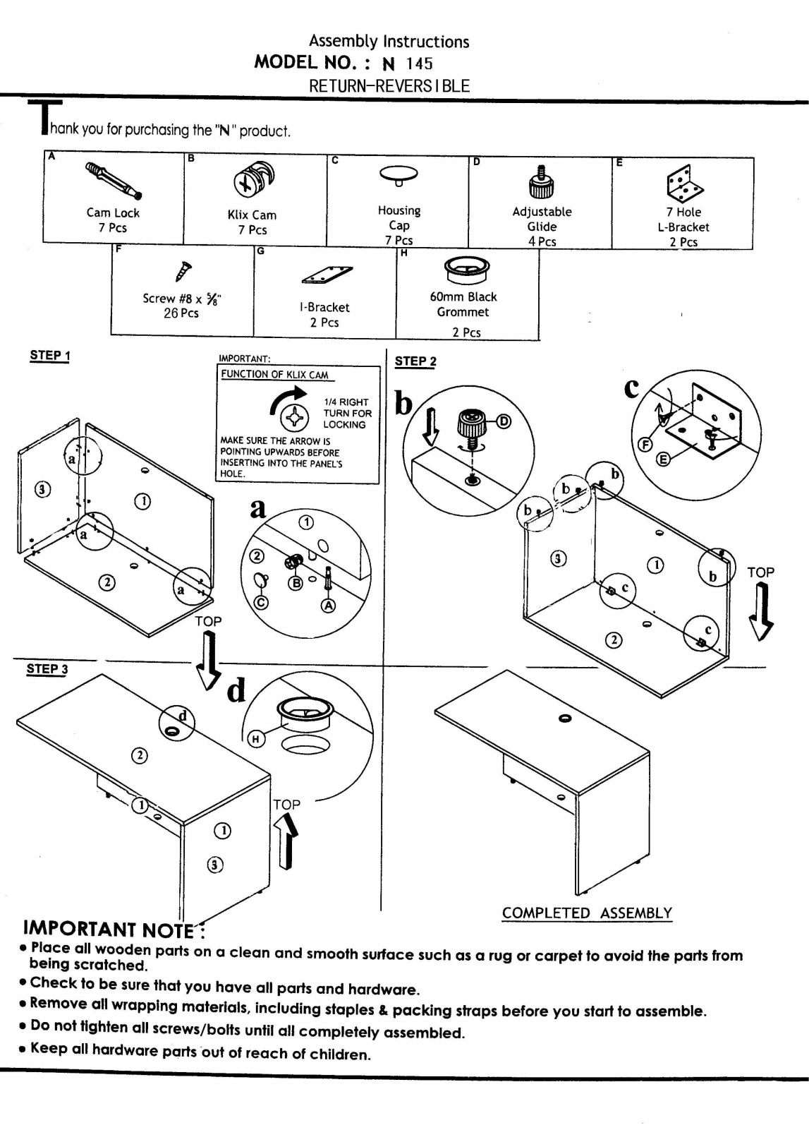 Boss N145M Assembly Guide