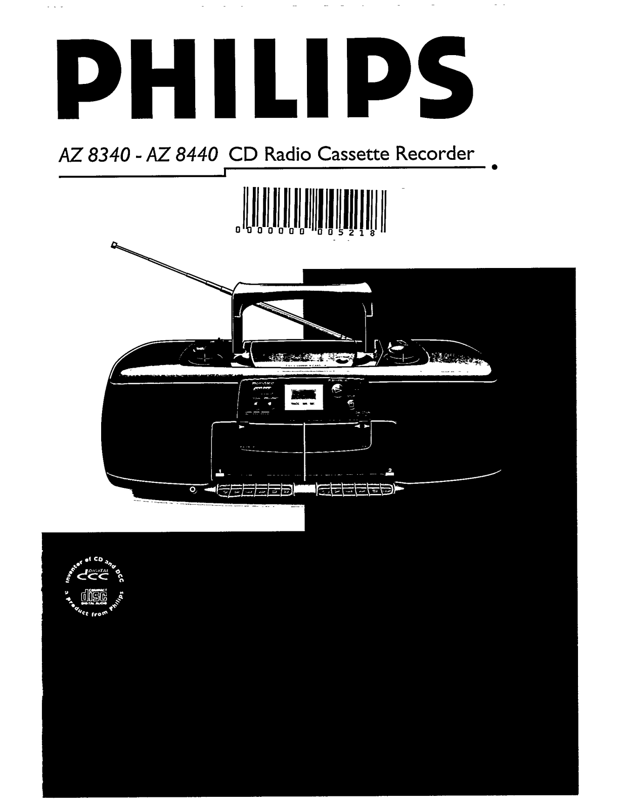 Philips AZ8440/05, AZ8440/00, AZ8440, AZ8340/05, AZ8340/01 User Manual