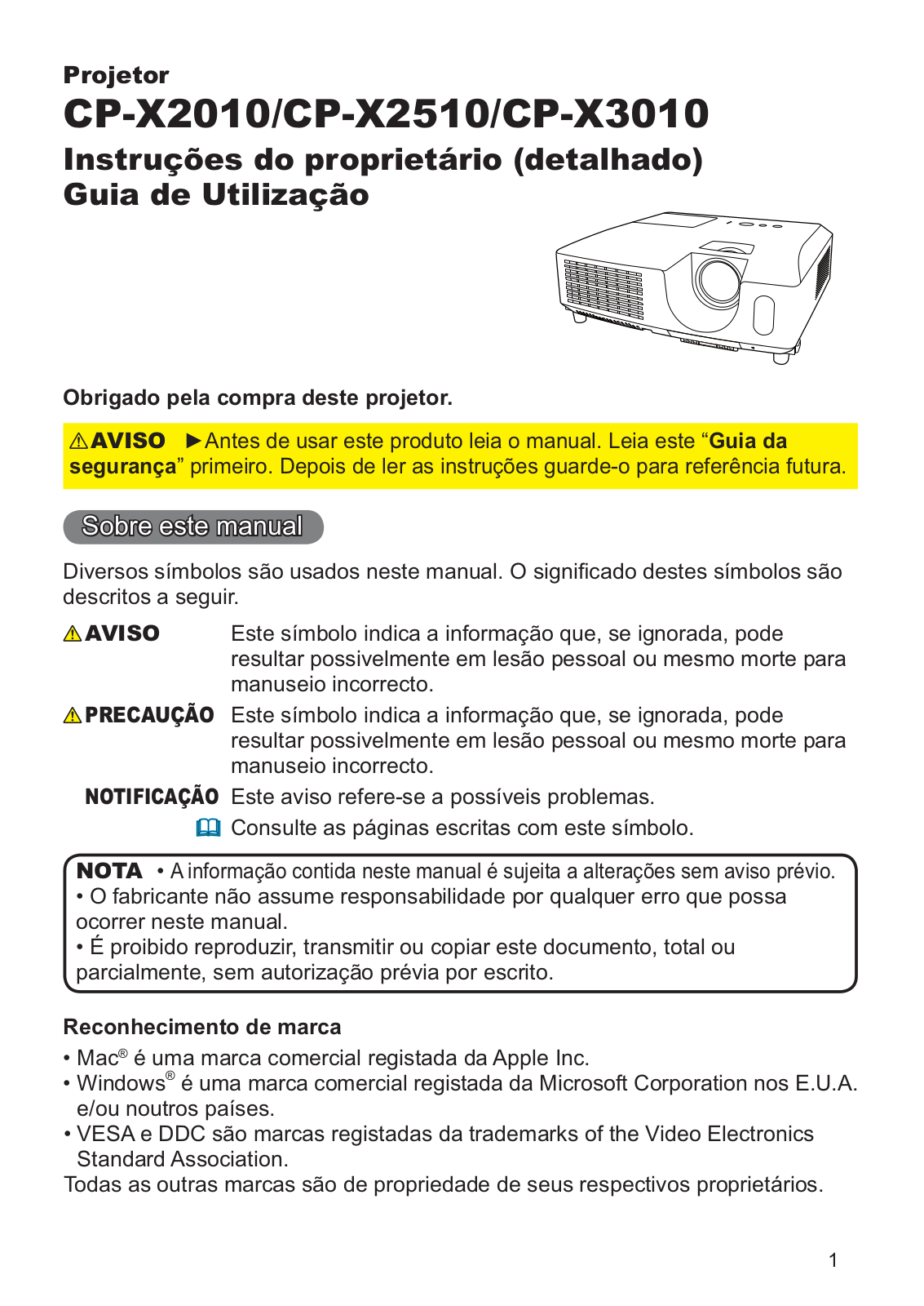 Hitachi CP-X2010, CP-X2510, CP-X3010 Owner's Manual