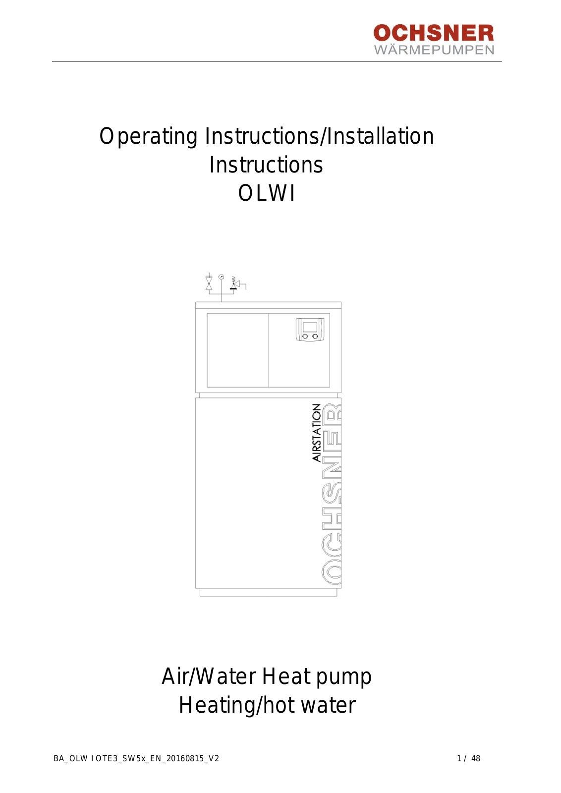 Ochsner OLWI 9, OLWI 18, OLWI 13 Installation Manual