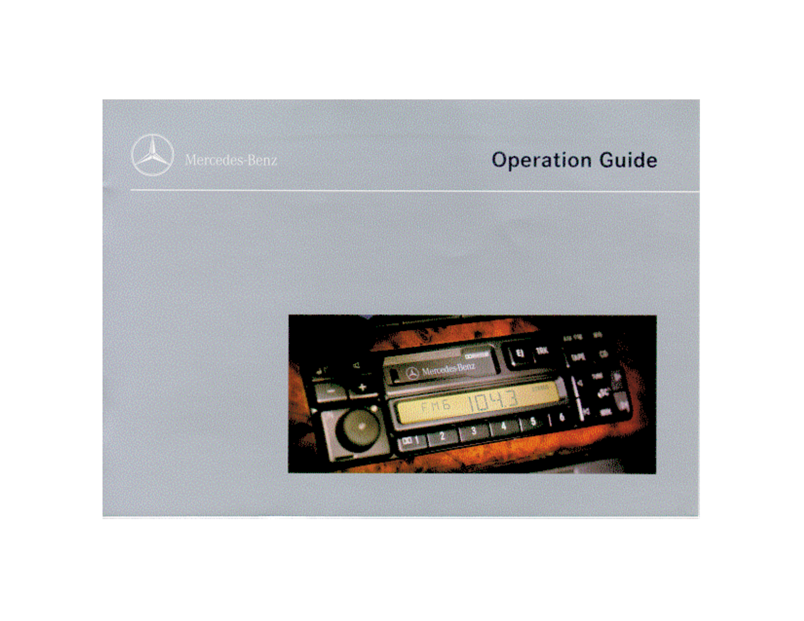 MERCEDES Becker Sound 1692 User Manual