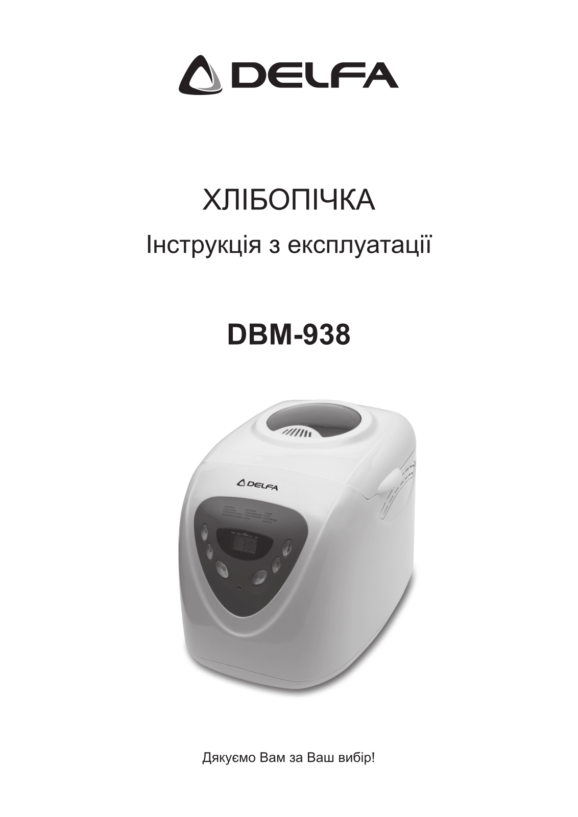 Delfa DBM 938 User Manual