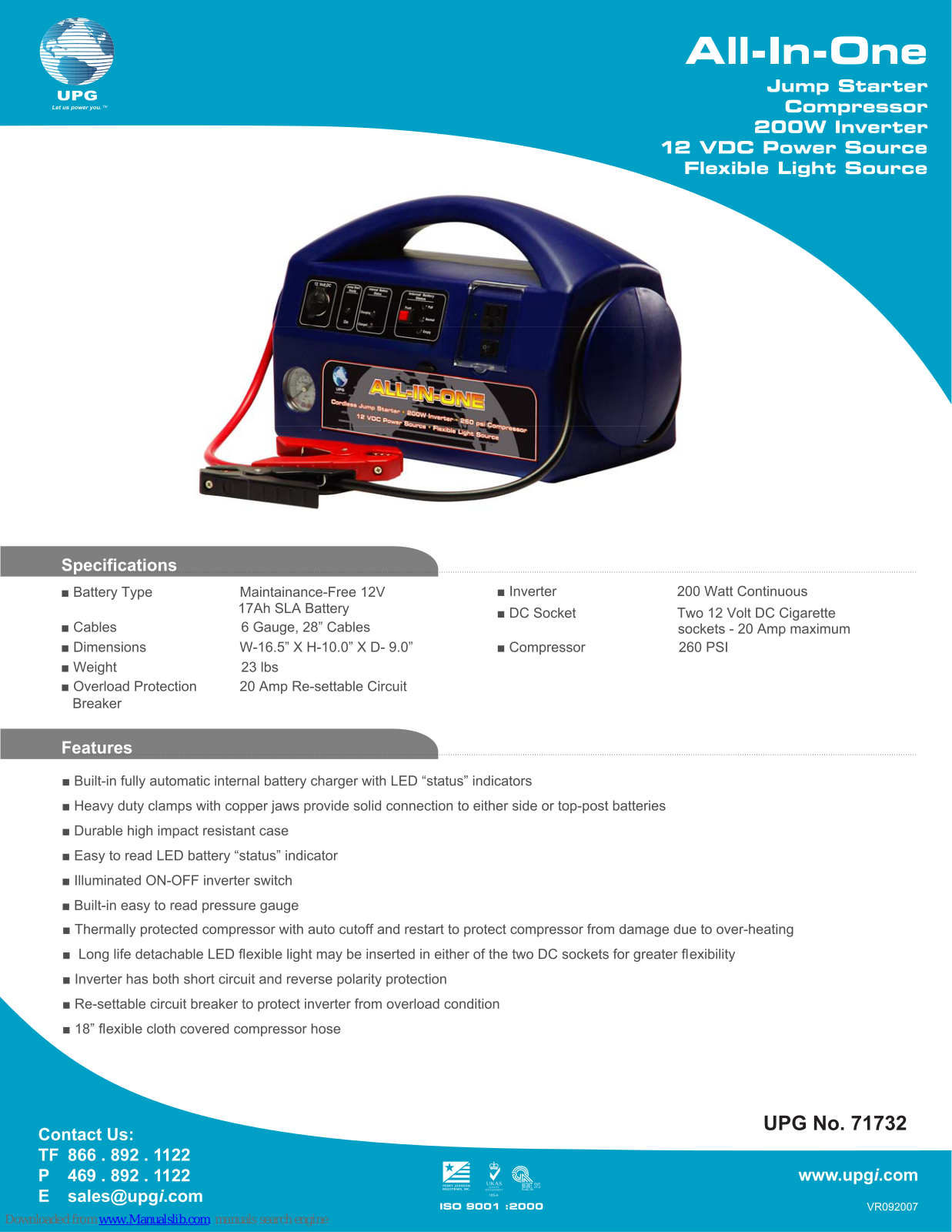 Universal Power Group 71732 Specifications - ManualMachine.com
