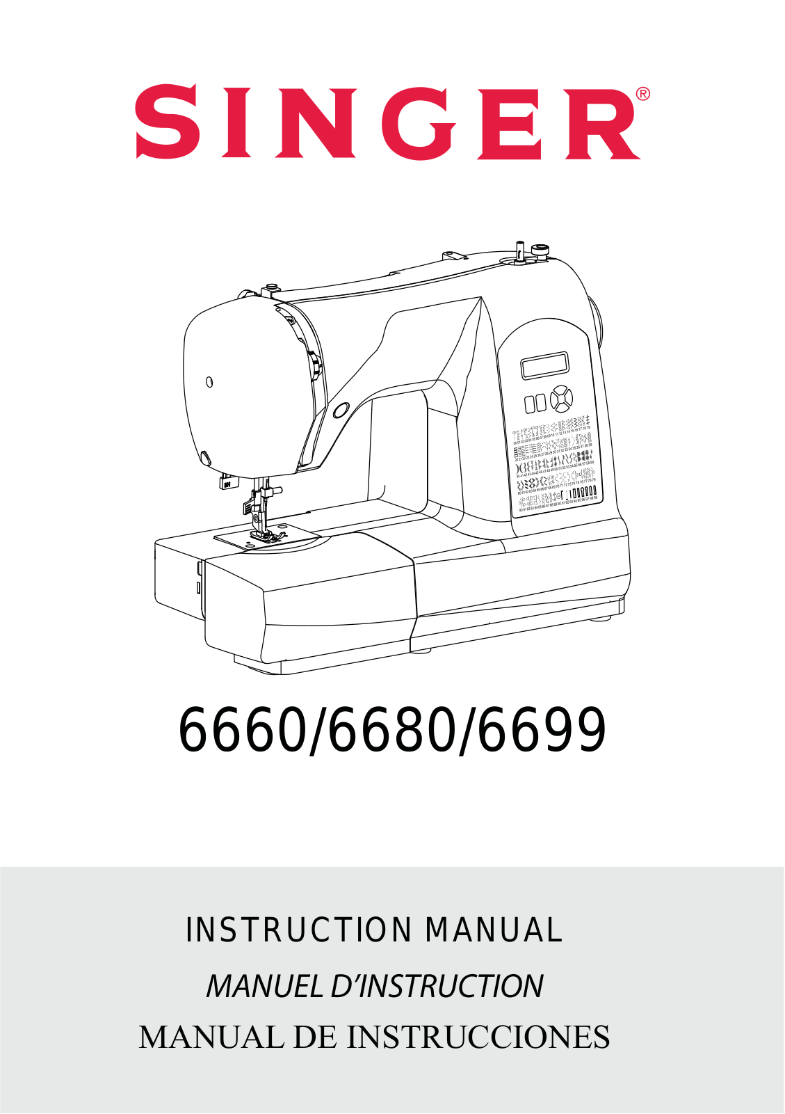 Singer 6660, 6680, 6699 Instruction Manual