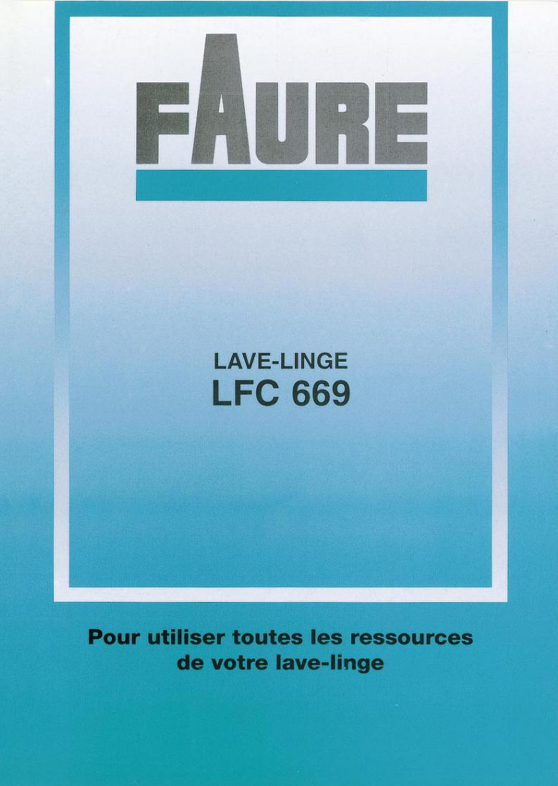 Faure LFC669 User Manual