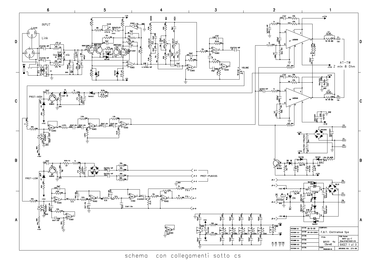 FBT MAxX4A, MAxX4 Schematic