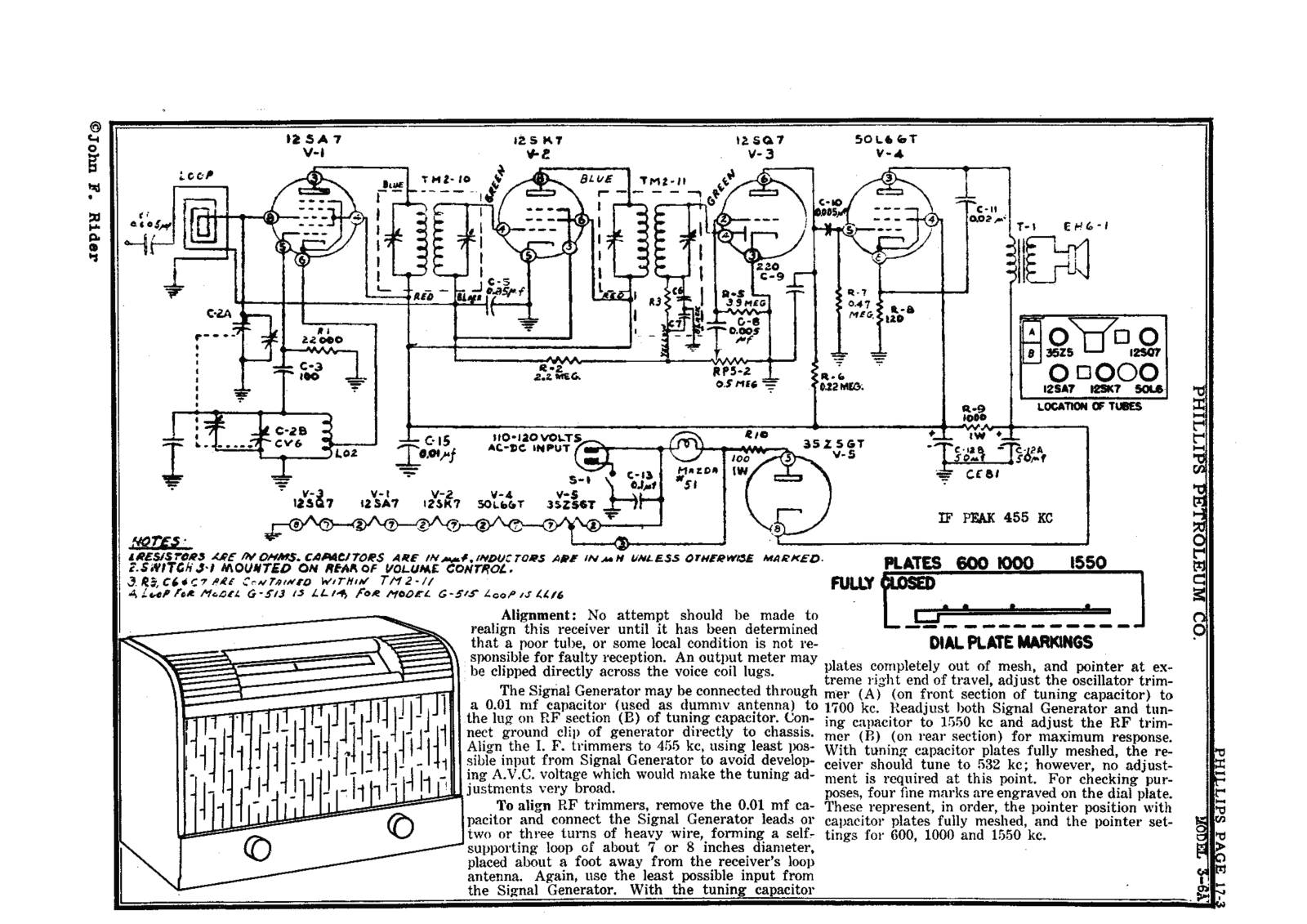 Phillips 3 6a schematic - ManualMachine.com