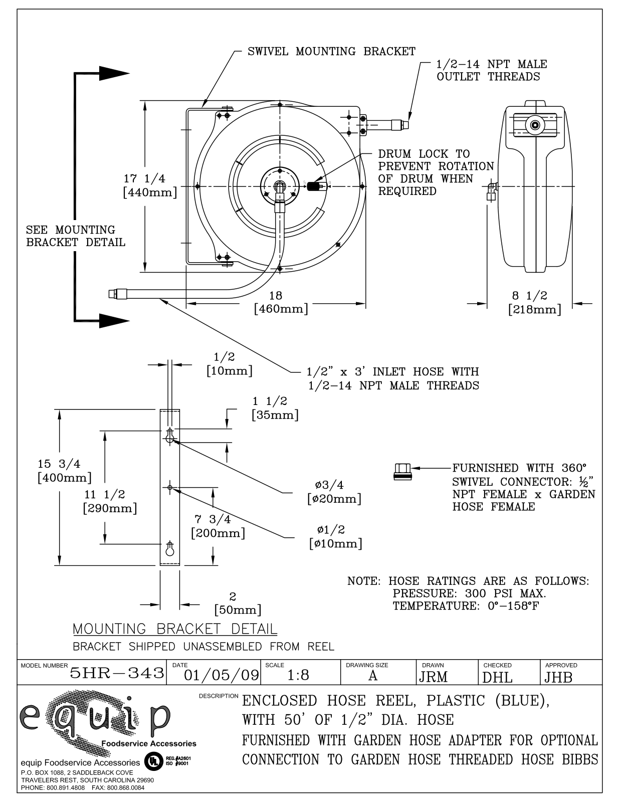 T&S Brass 5HR-343 User Manual