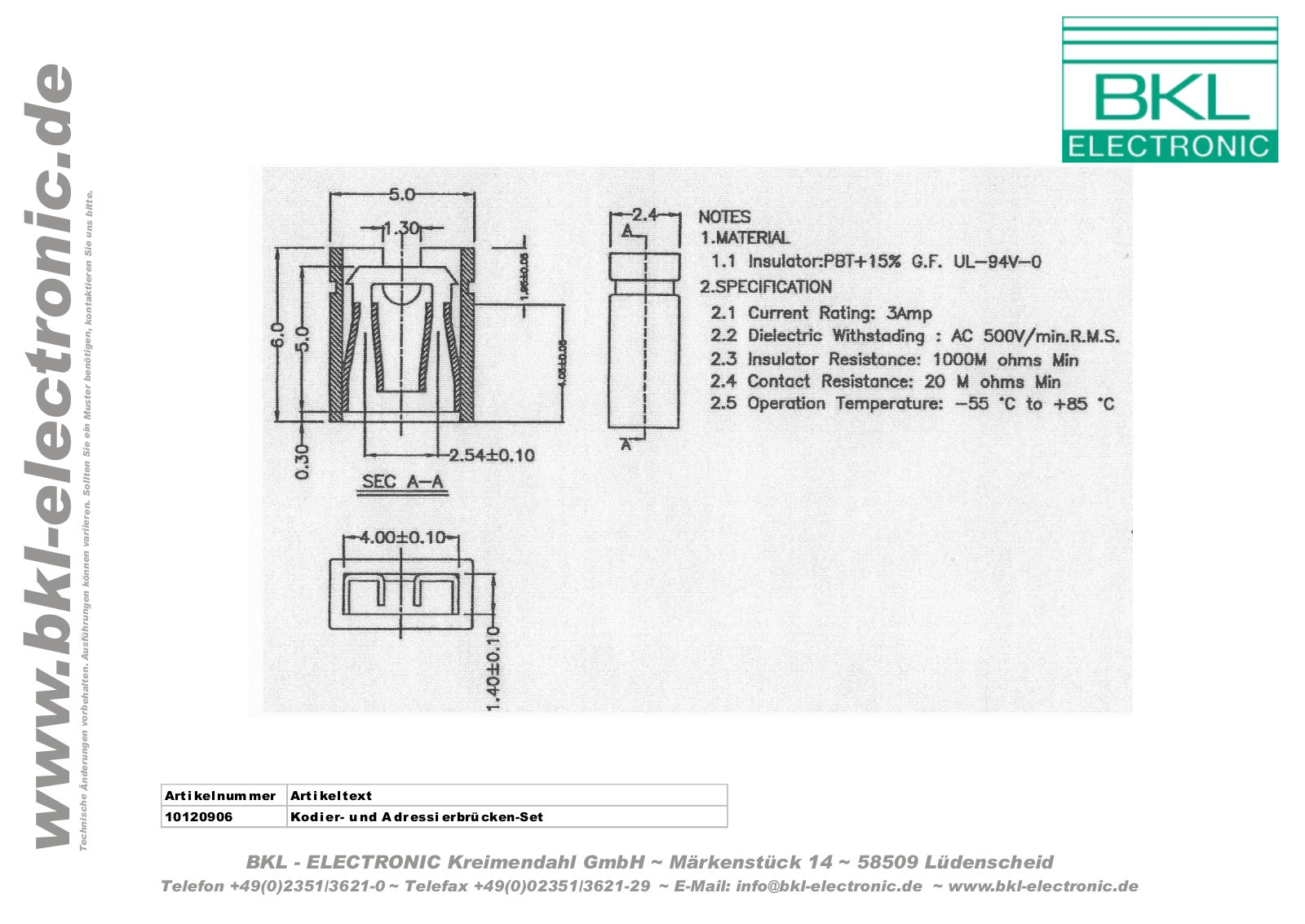 BKL BKL 10120906 Datasheet - ManualMachine.com