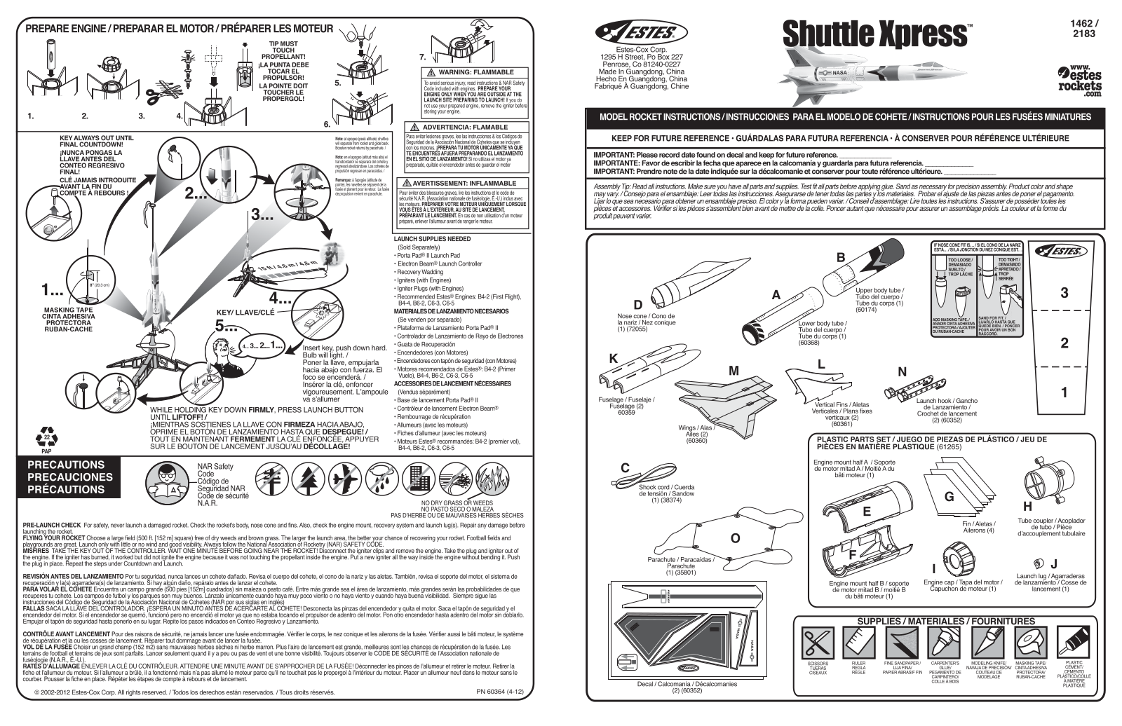 ESTES Shuttle Express User Manual