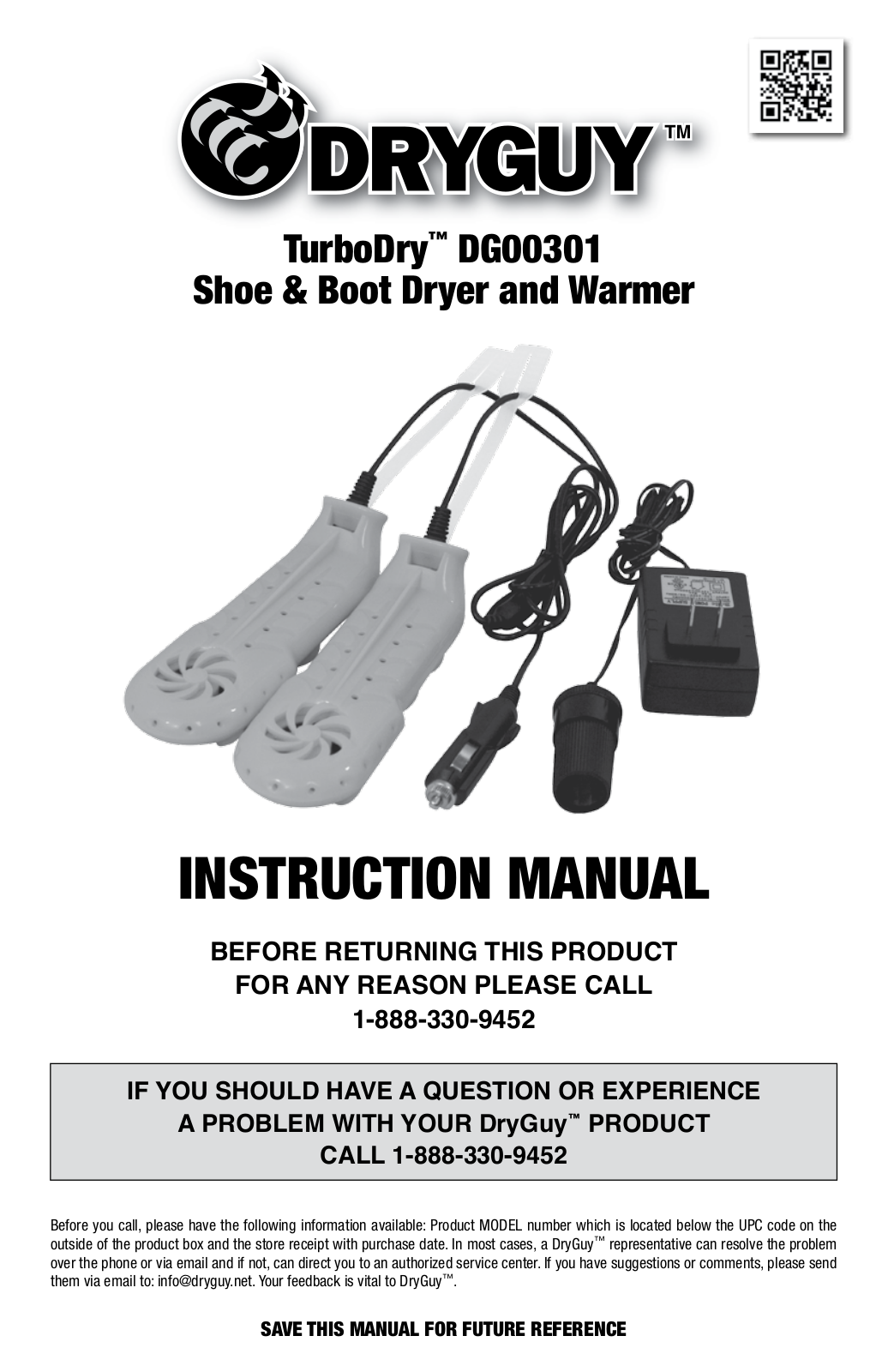 DryGuy DG00301 User Manual