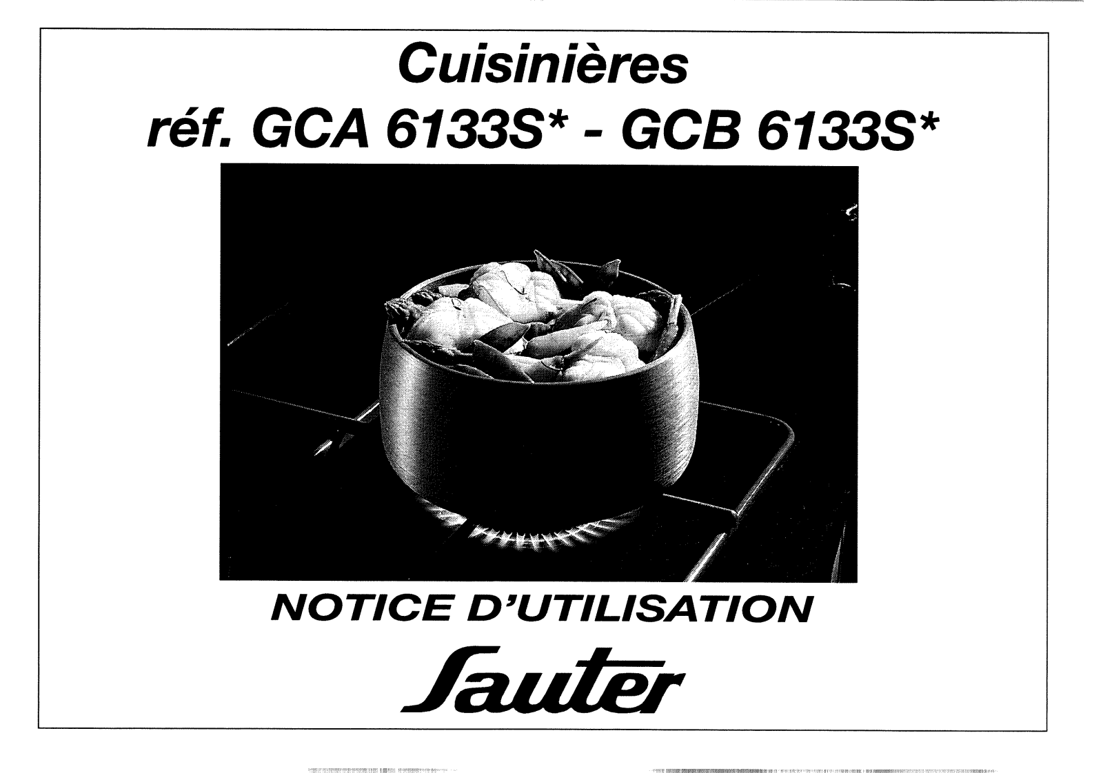 Sauter GCB6133S, GCA6133S User Manual