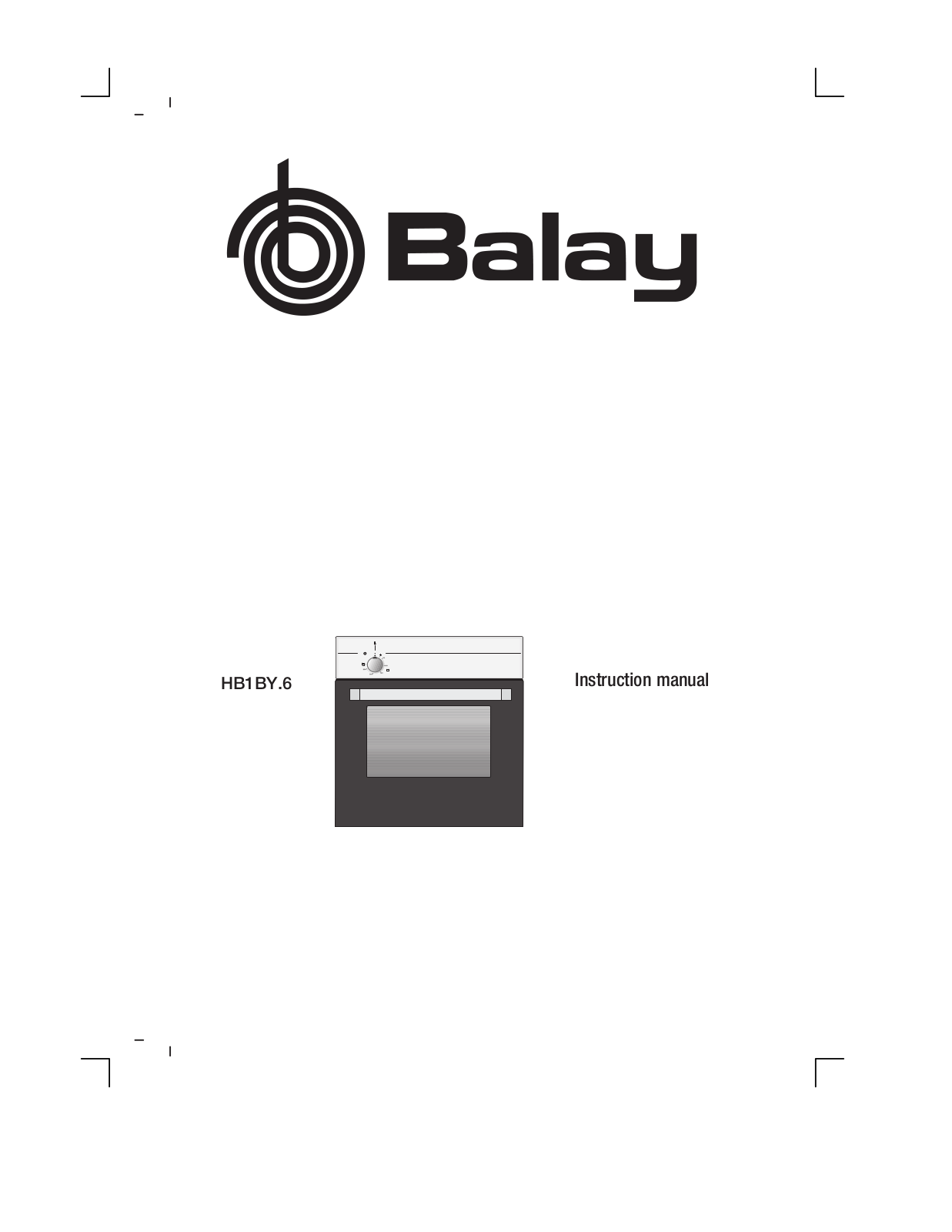 Balay HB1BY56 User Manual