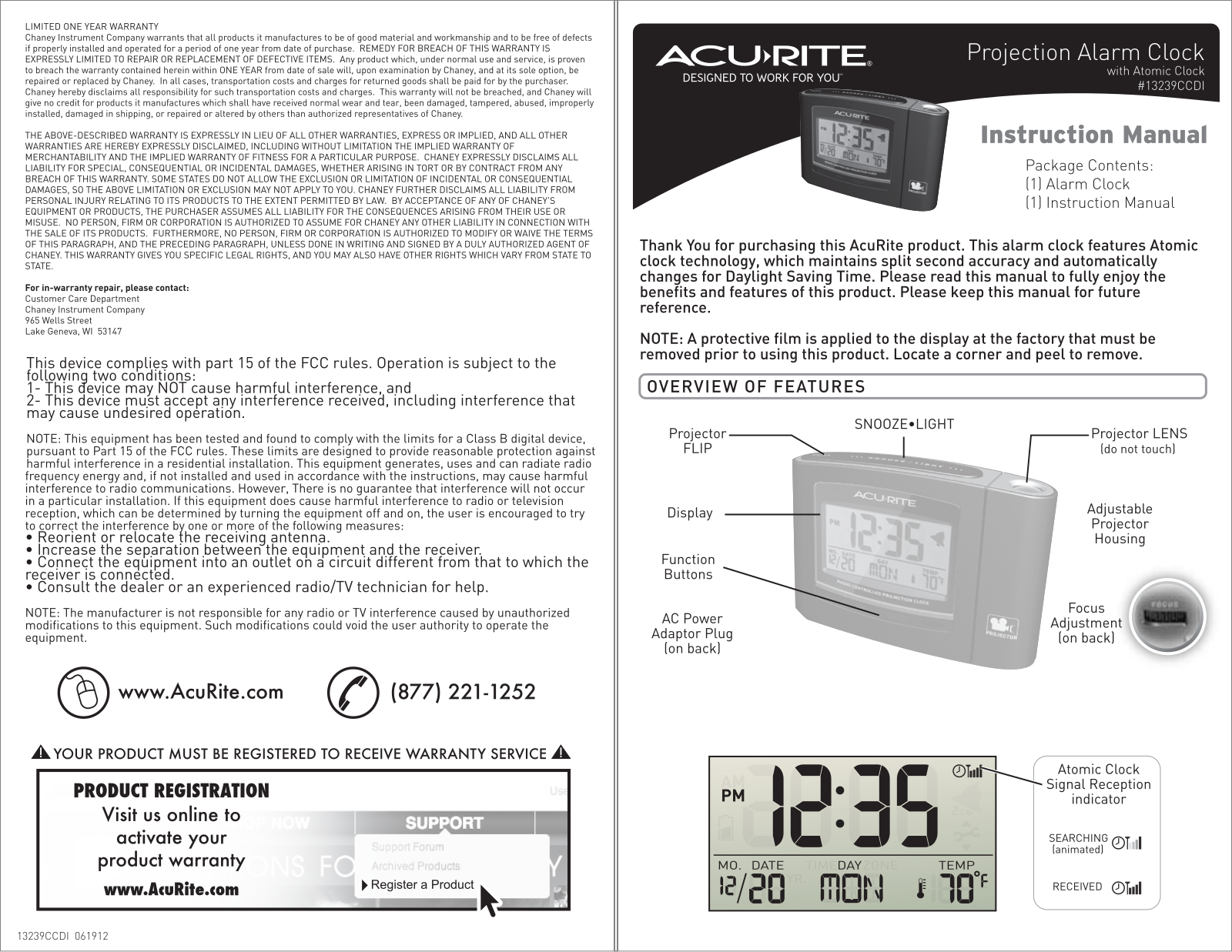 Acu-Rite 13239CCD User Manual