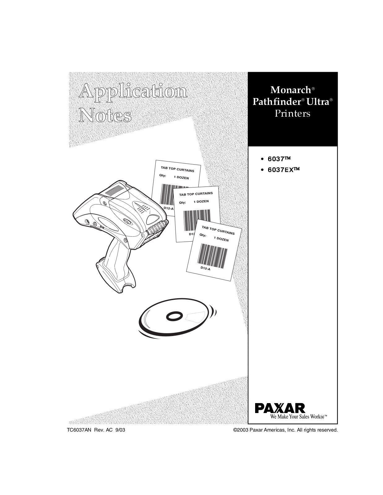 Avery 6037 User Manual