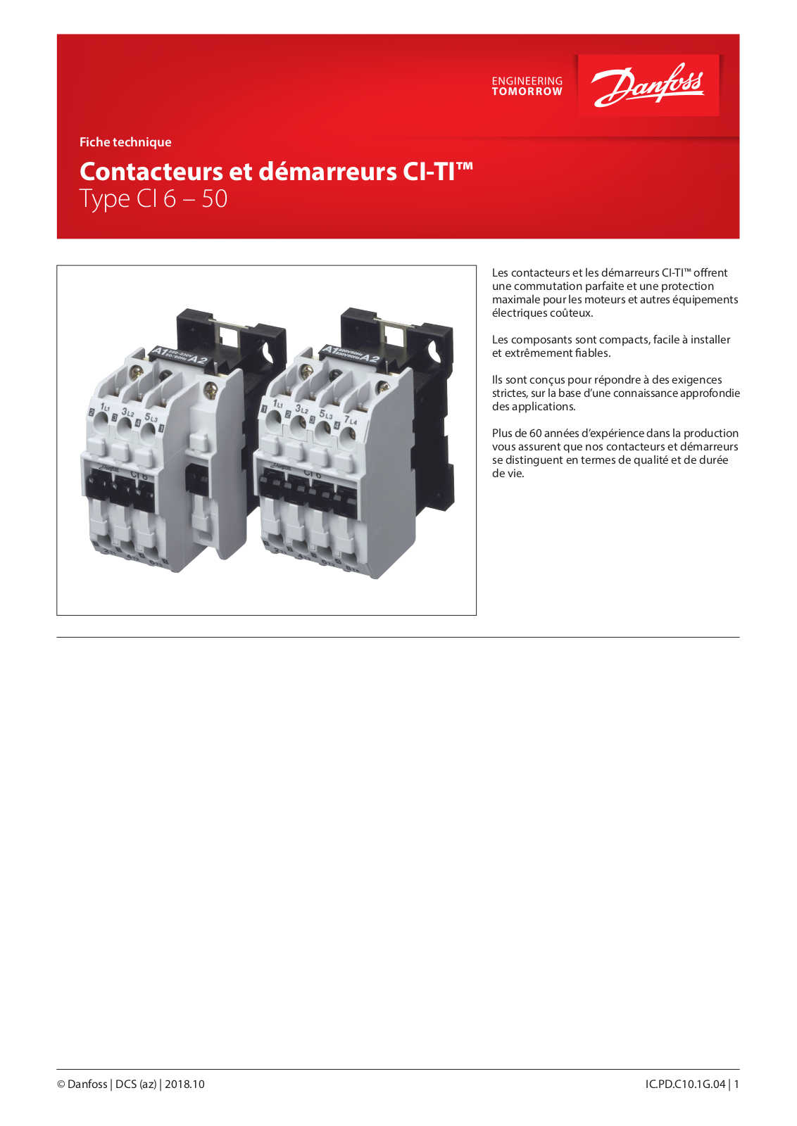 Danfoss CI 6, CI 9, CI 12, CI 15, CI 16 Data sheet