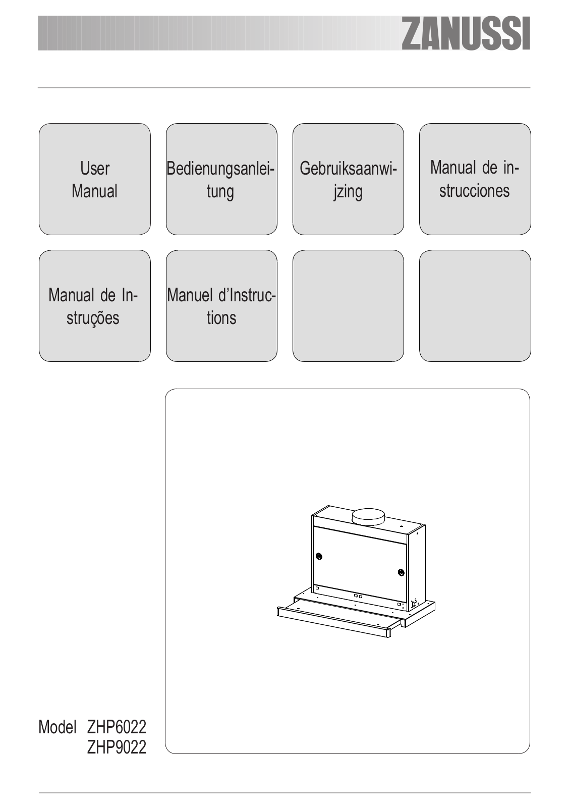 ZANUSSI ZHP9022X, ZHP6022X User Manual