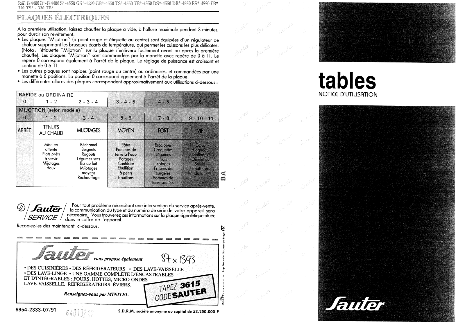 SAUTER G4400S1 User Manual