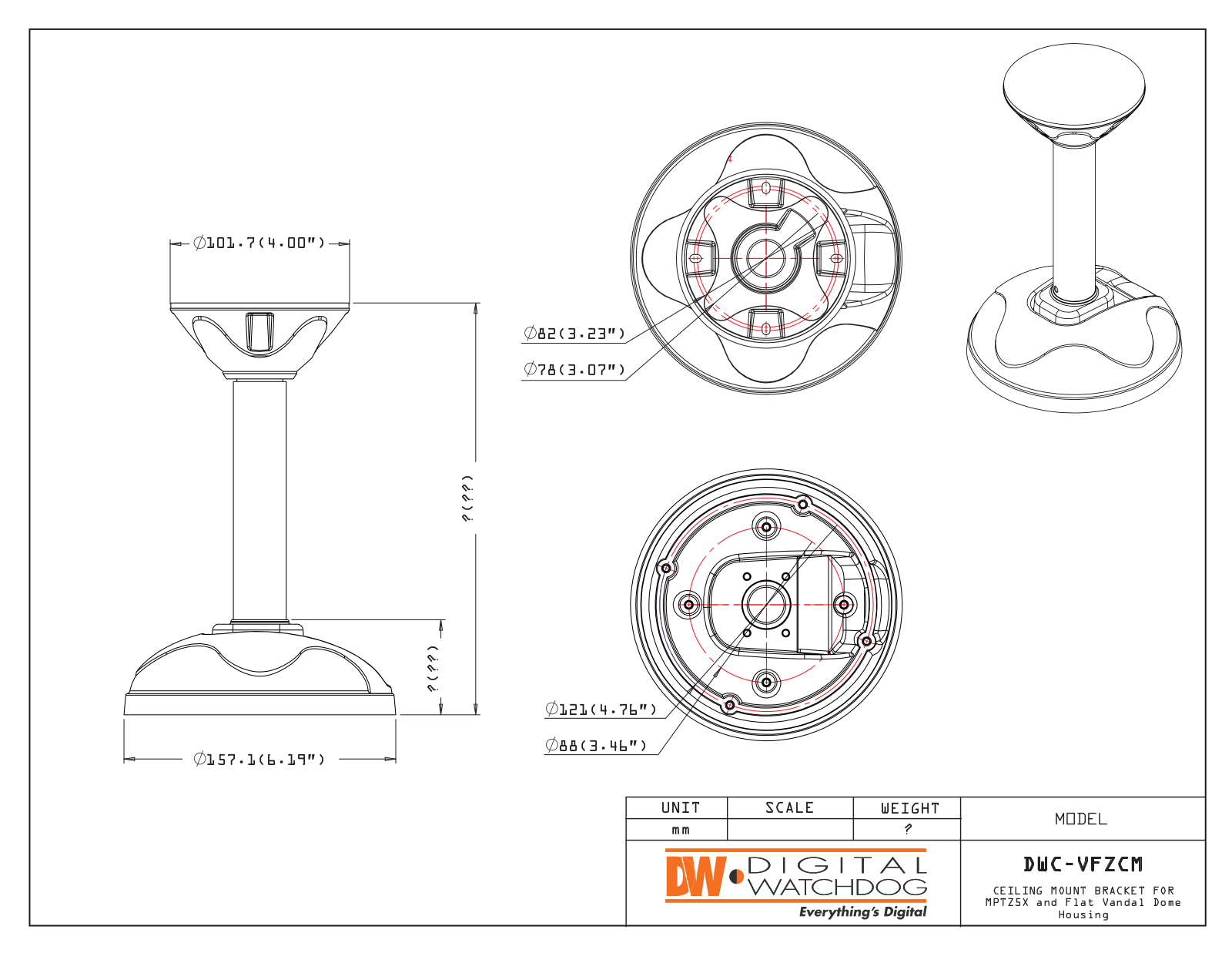 Digital Watchdog DWC-VFZCM Specsheet