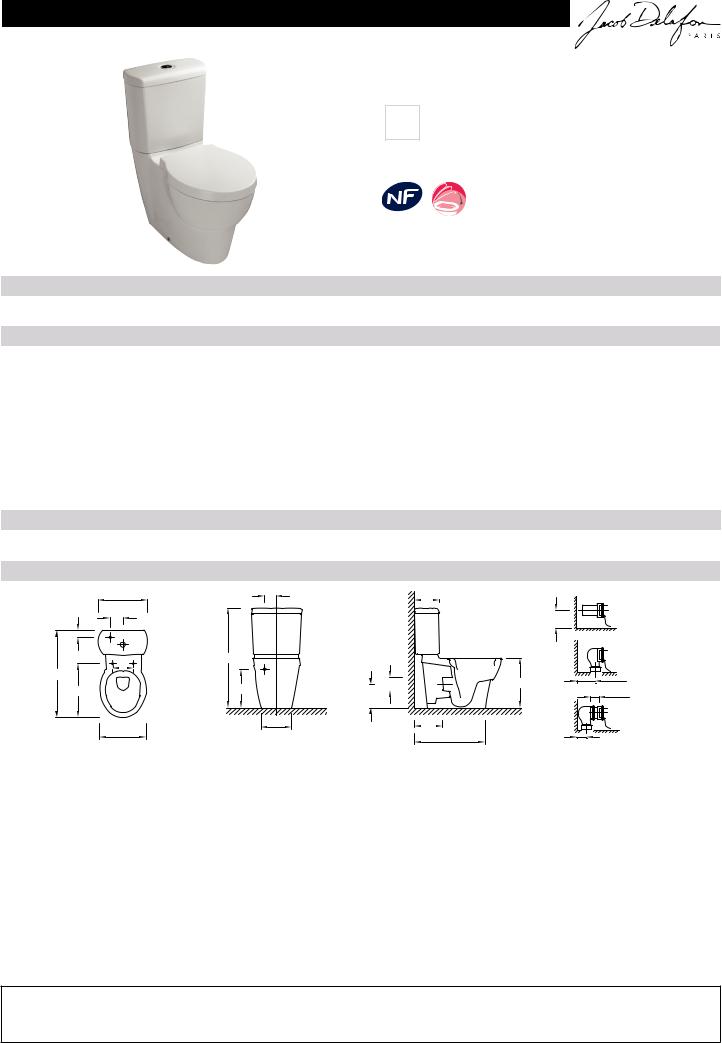 Jacob Delafon OVE 19974W-00 User guide