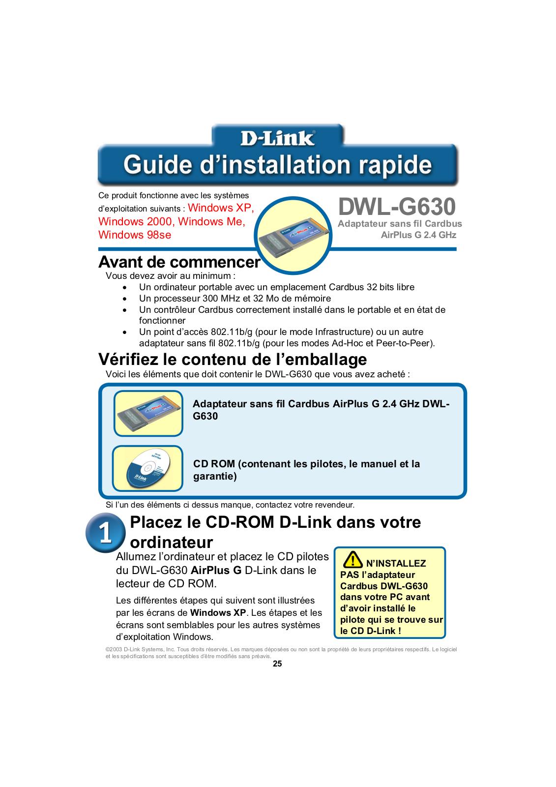 D-LINK DWL-G630 User Manual