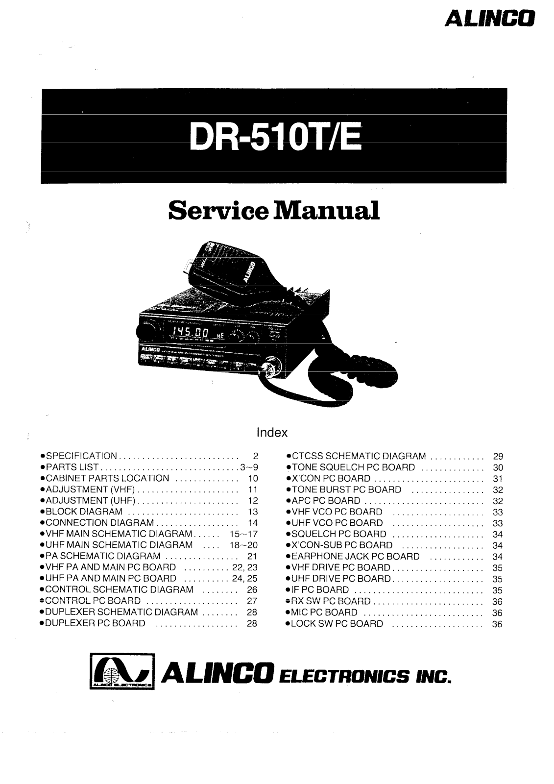 Alinco DE510 User Guide