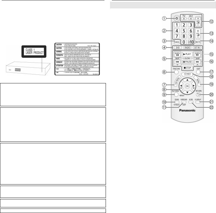 Panasonic SC-XH10 User Manual