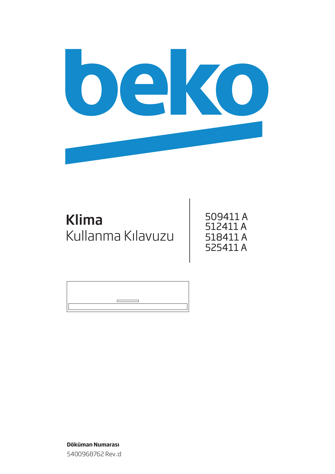 Beko 512411 A, 518411 A, 525411 A User manual