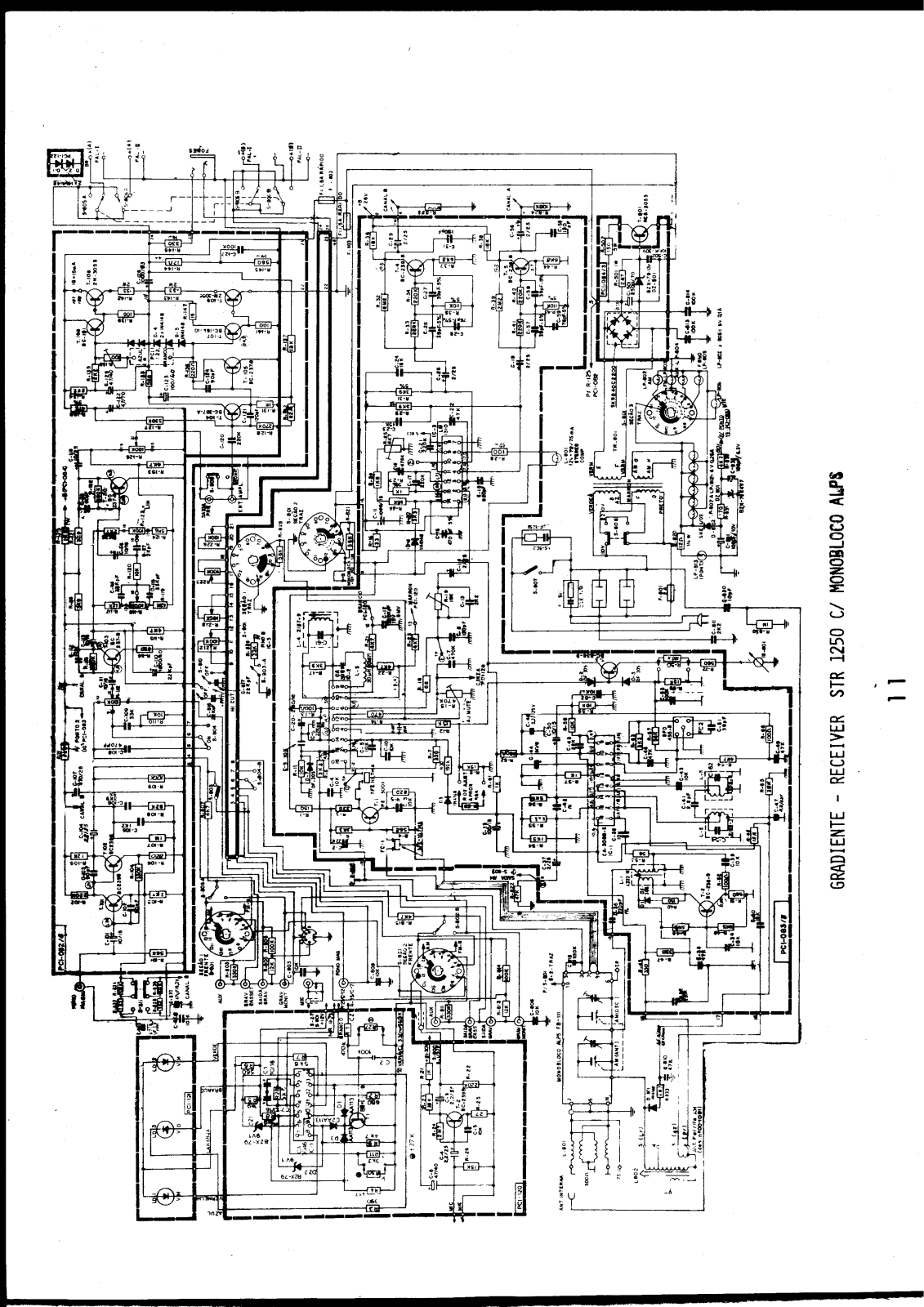 Gradiente STR1250 Schematic