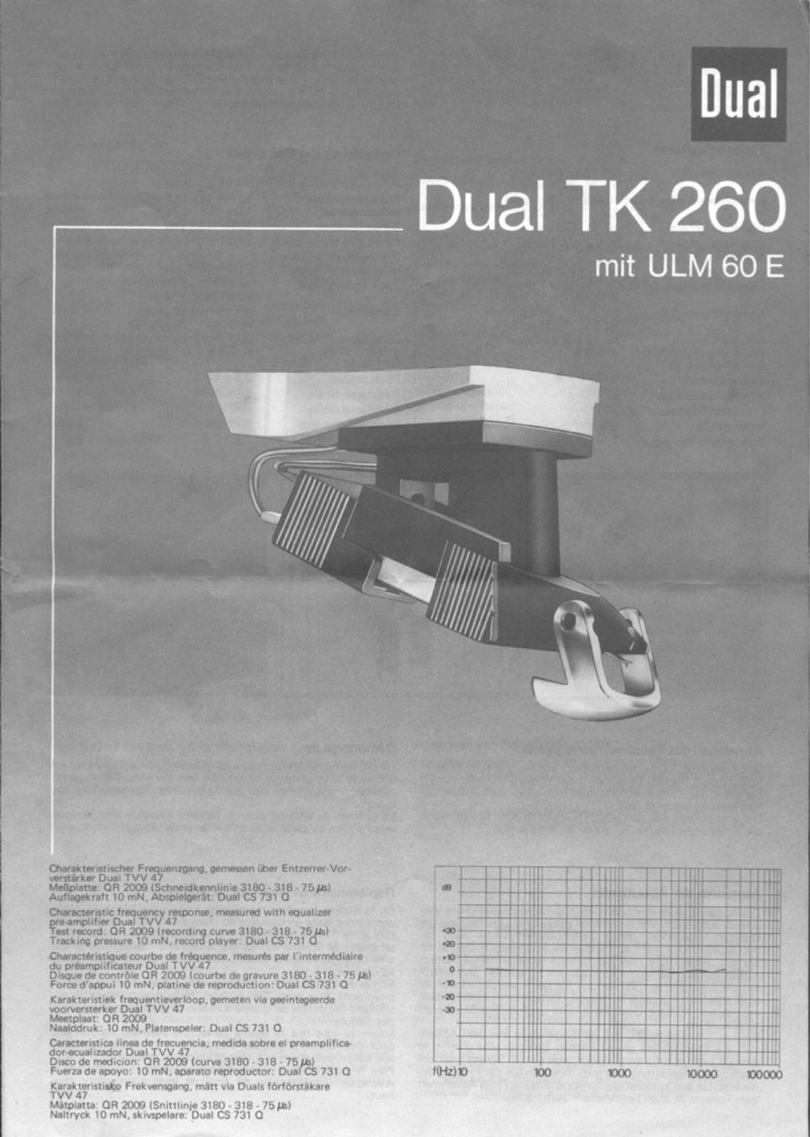 Dual TK-260 Owners manual