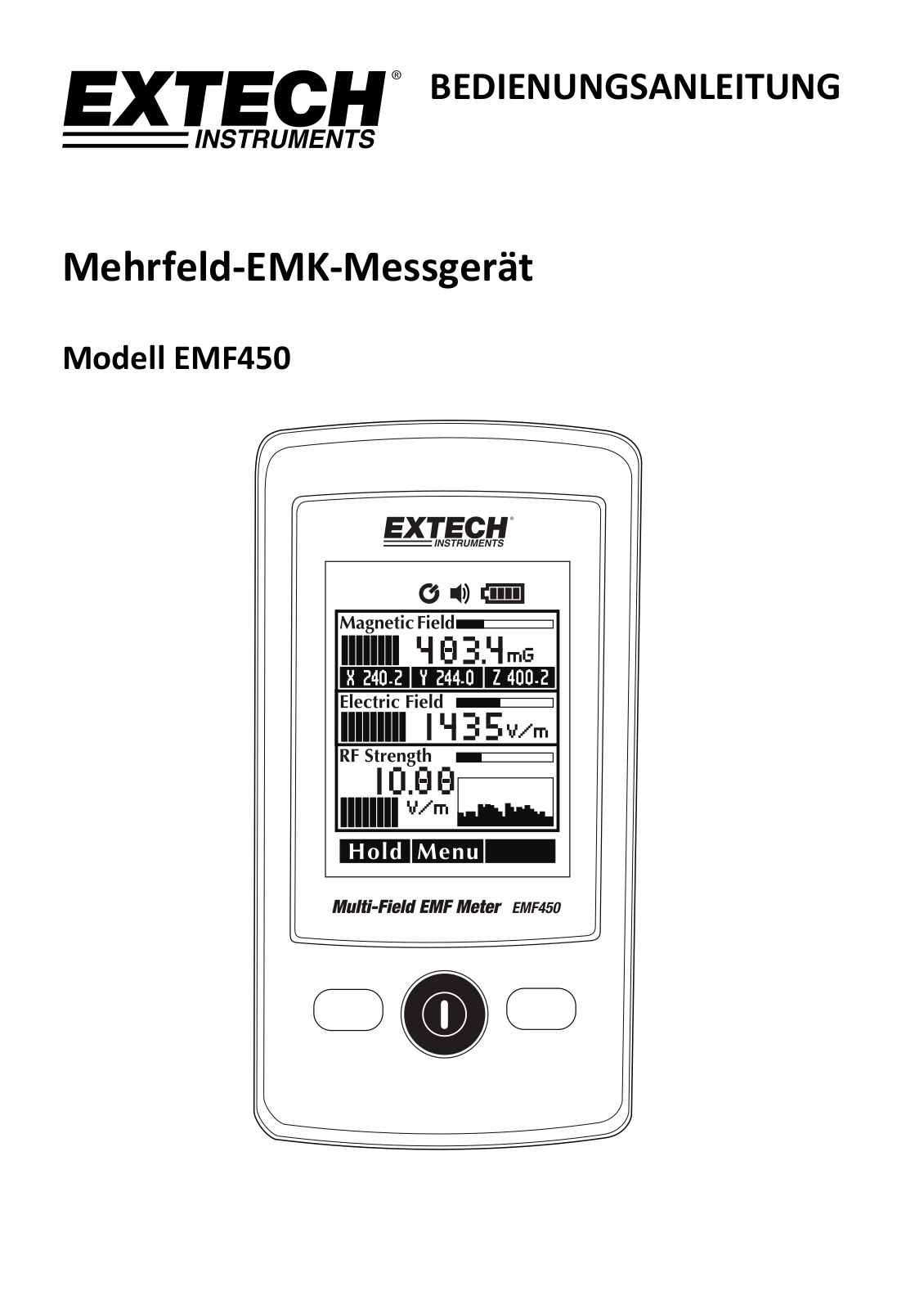 Extech EMF450 User guide