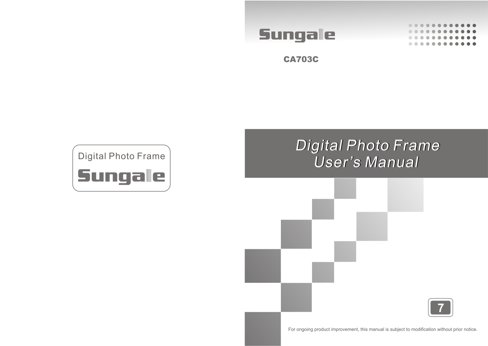 Sungale CA703C User Manual