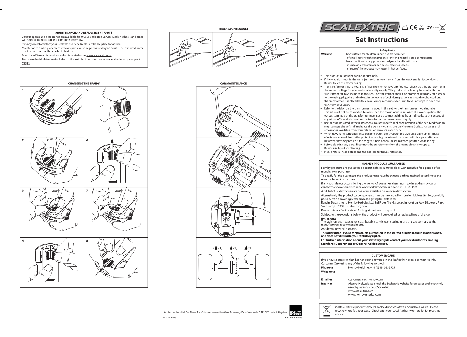 Scalextric C1376K Instruction manual