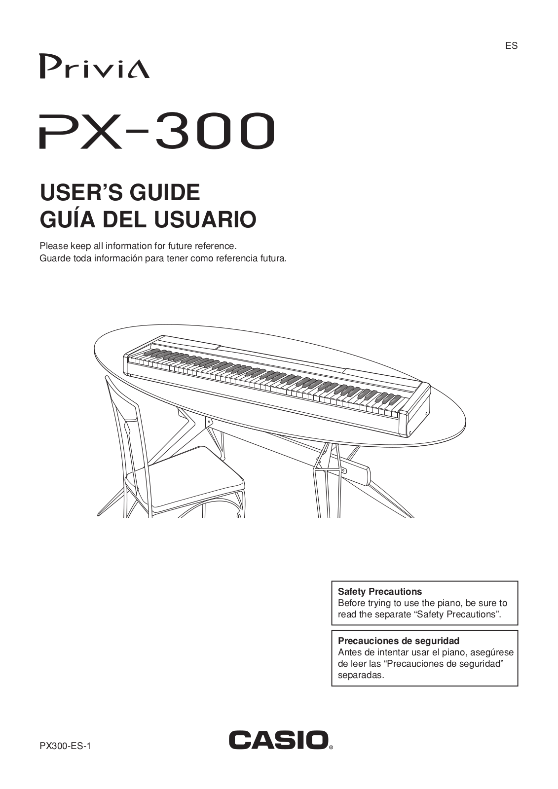 Casio PX300 User Manual