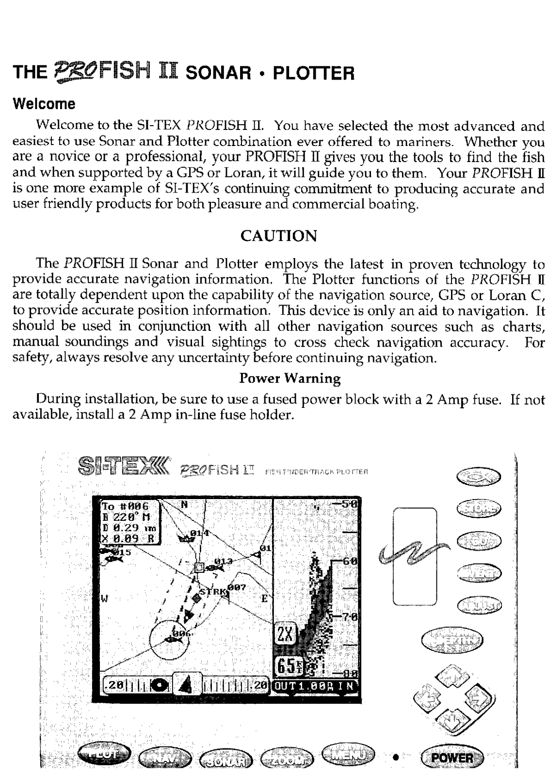 Si-tex Profish II User's Manual