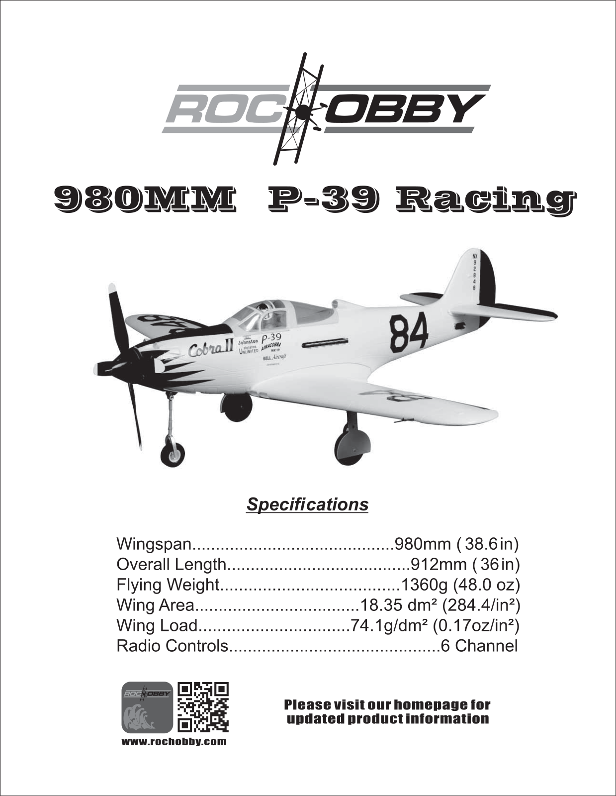 rocHobby P-39 Cobra II User guide - ManualMachine.com