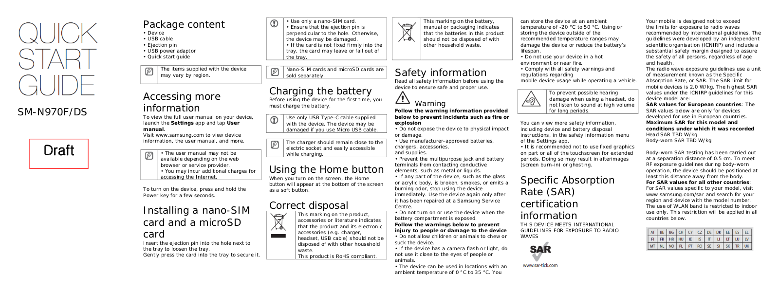 Samsung SMN970F Users Guide