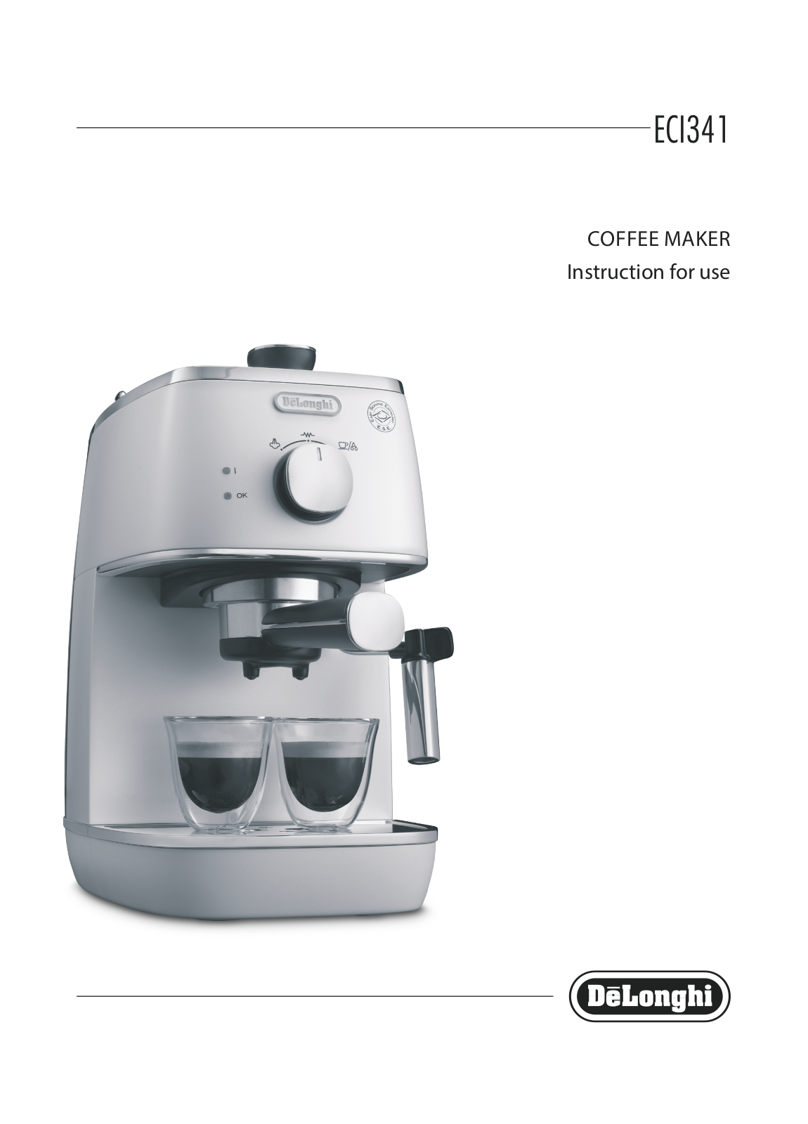 Delonghi ECI341 User Manual