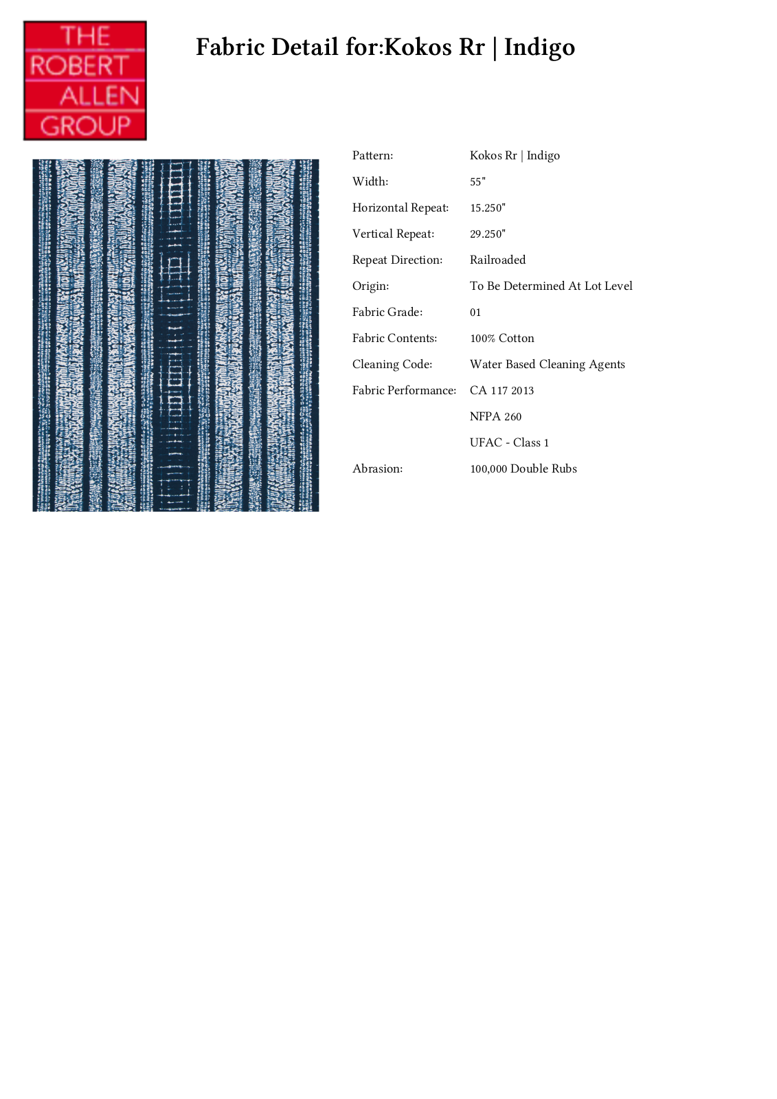 Robert Allen RALF1326 Specifications - ManualMachine.com
