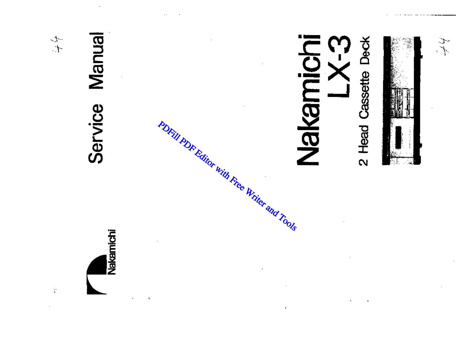 Nakamichi LX3 Schematic