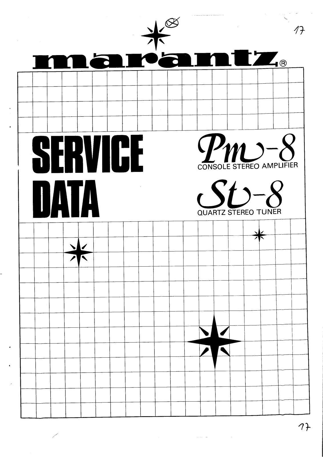 Marantz ST-8, PM-8 Service Manual