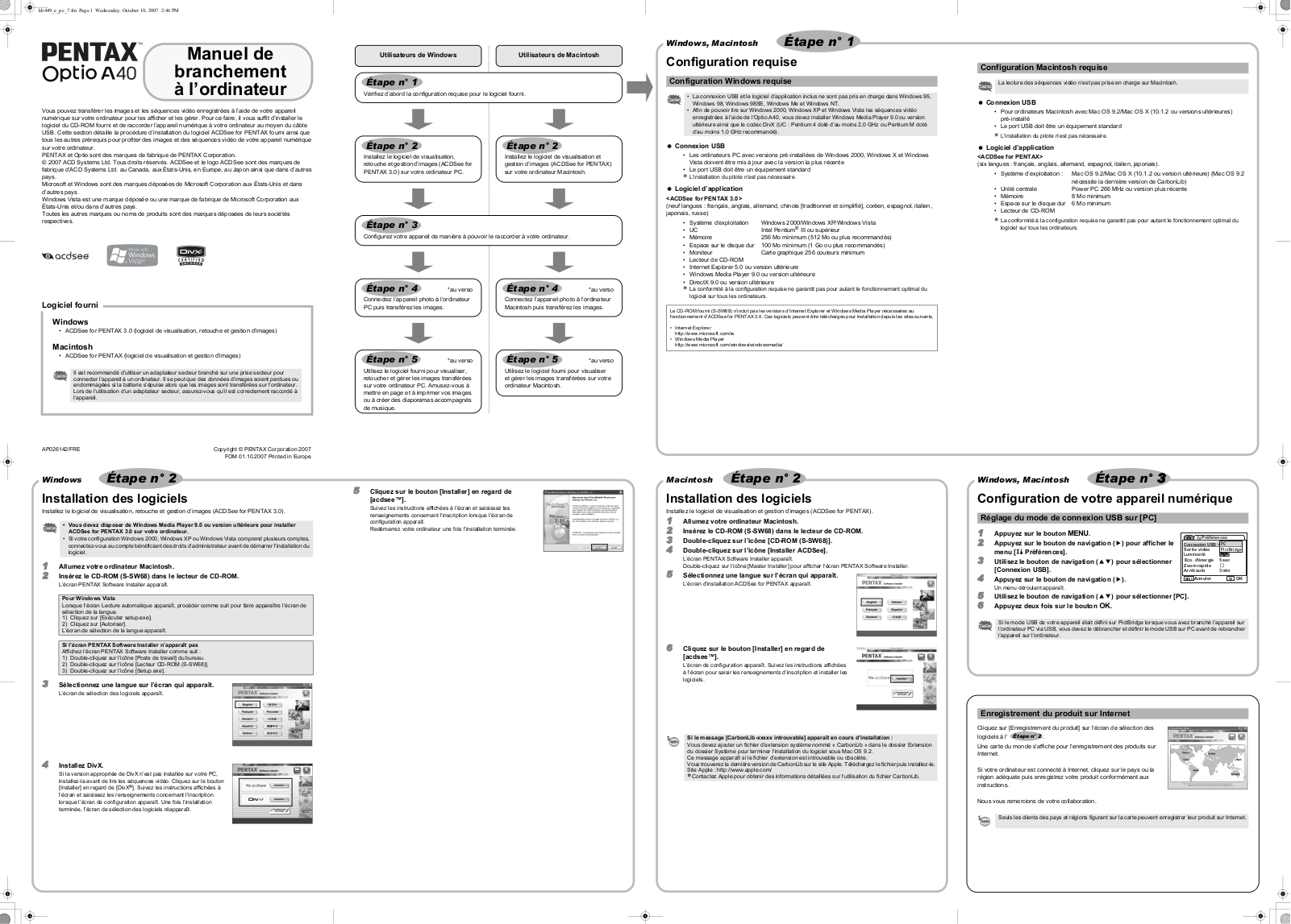 PENTAX OPTIO A40 User Manual