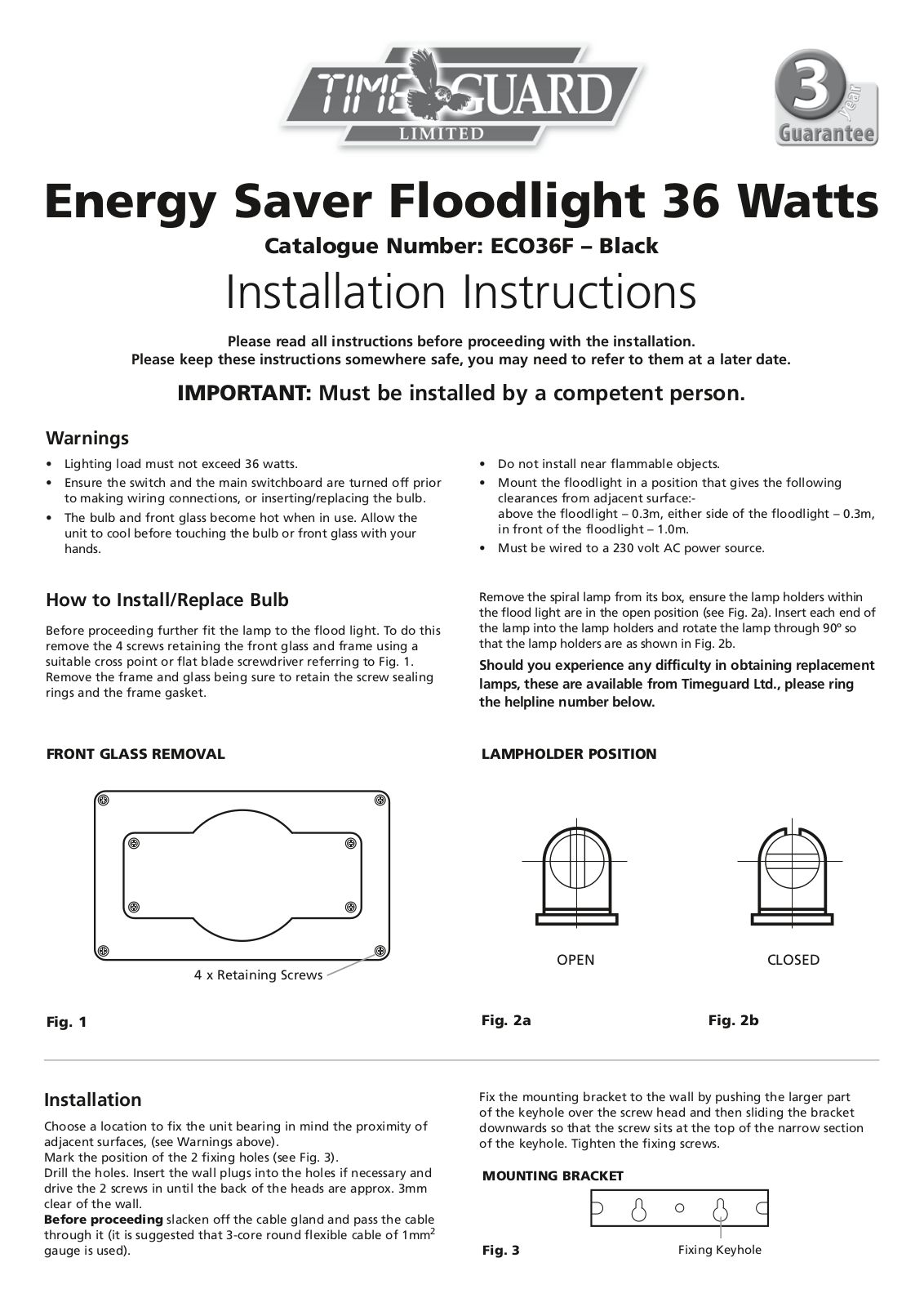 Timeguard ECO36F User Manual